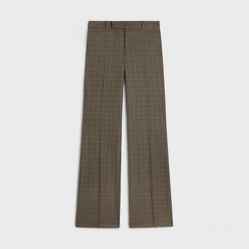 Celine tommy pants in checked wool Size 26" / US 2 / IT 38 - 1 Thumbnail