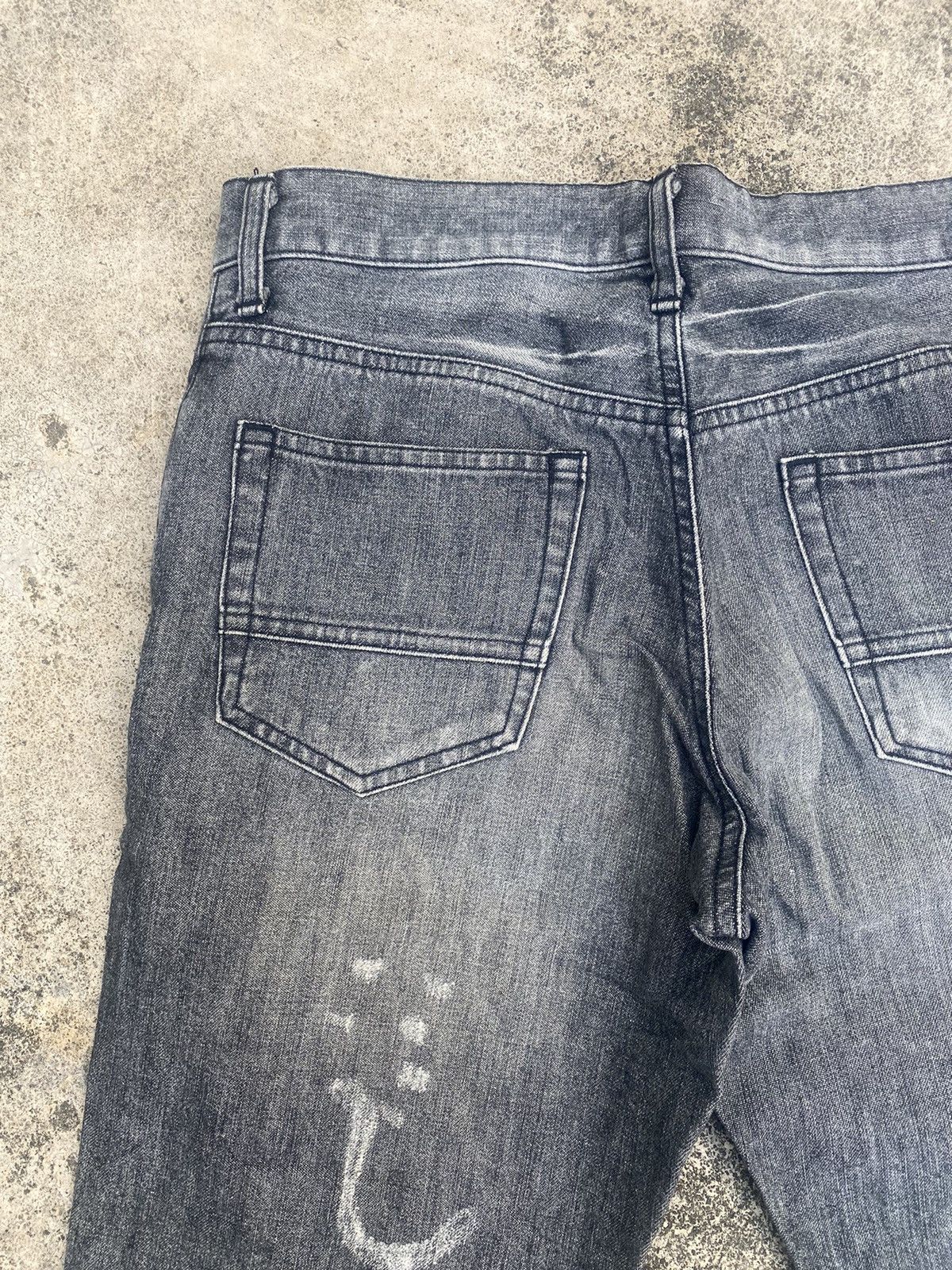 Japanese Brand × Le Grande Bleu (L.G.B.) Flare Jeans MkHomme Distressed Bootcut Size US 30 / EU 46 - 20 Thumbnail