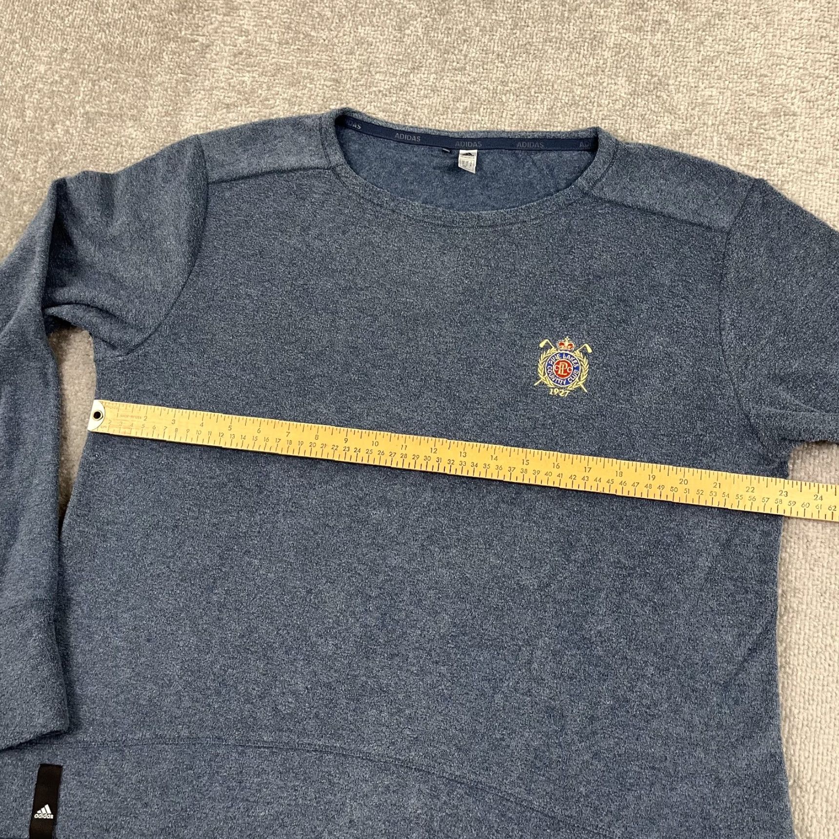 Adidas Adidas Sweater Womens XL Blue Golf Pullover Pine Lakes Country Club French Terry Size XL / US 12-14 / IT 48-50 - 6 Thumbnail