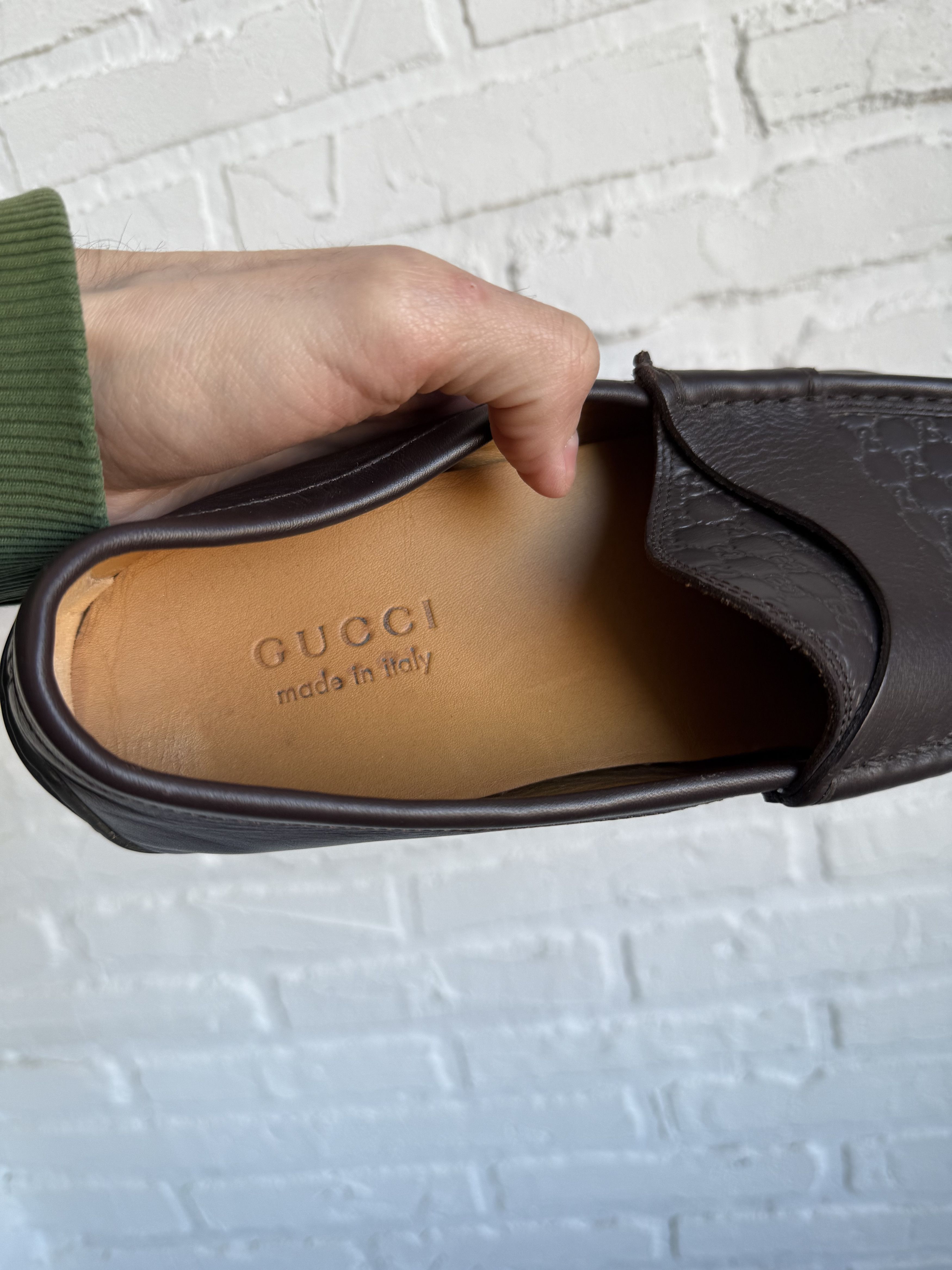 Gucci Gucci Guccissima brown driving loafers slip on Size US 8.5 / EU 41-42 - 6 Thumbnail