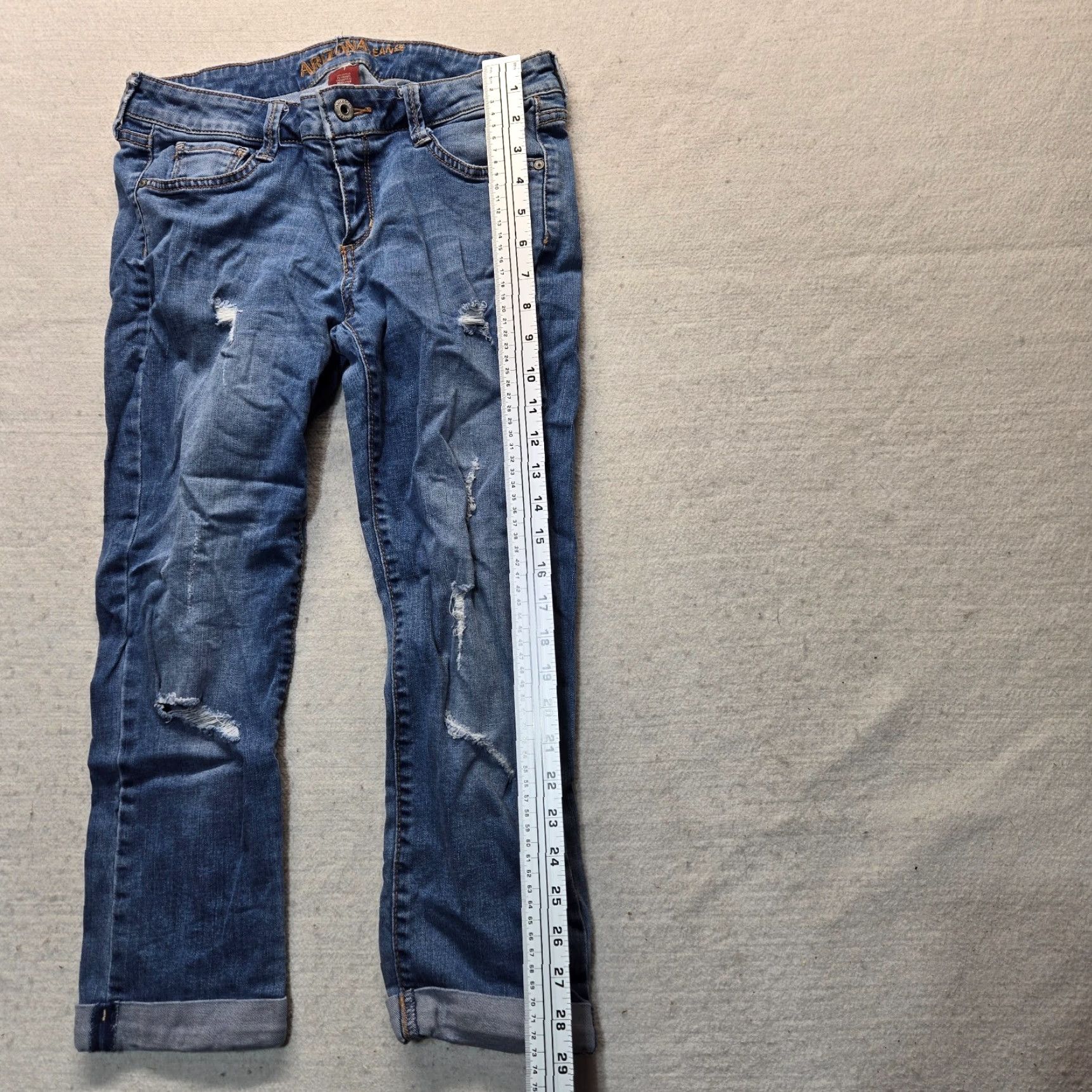 Vintage Arizona Women’s Jeans Denim Pants Size 7 Blue Straight Adult Women Size 28" / US 6 / IT 42 - 7 Thumbnail