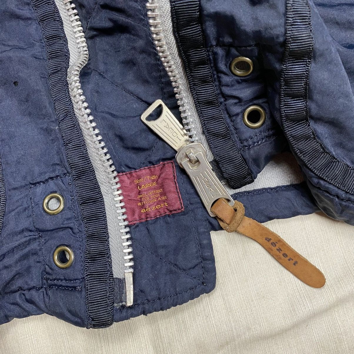 Dezert Rare Vintage Dezert + Collarless Bomber Jacket Boxy Fit Size US L / EU 52-54 / 3 - 8 Thumbnail