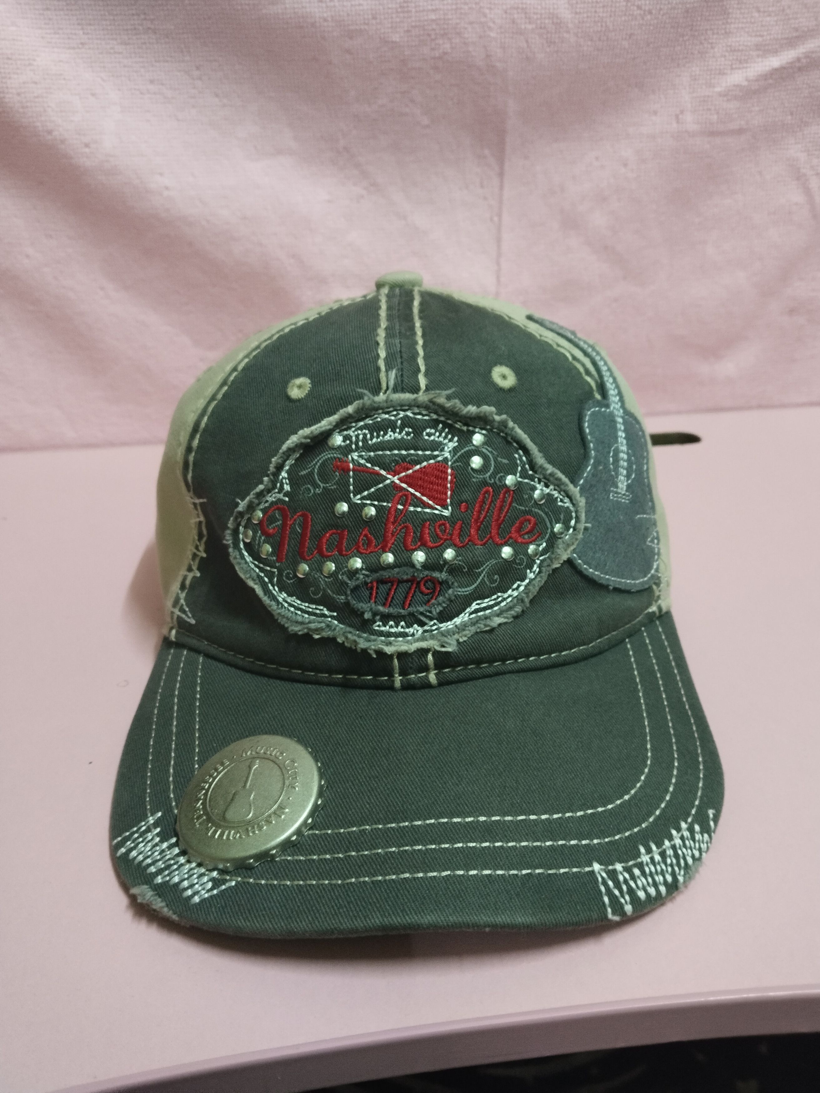 Japanese Brand VINTAGE NASHVILLE MUSIC CITY BY HAT GRAPHIX CAP Size ONE SIZE - 1 Thumbnail
