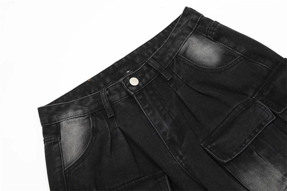 Japanese Brand × Jean American retro functional multi-pocket cargo straight jeans Size US 32 / EU 48 - 3 Thumbnail