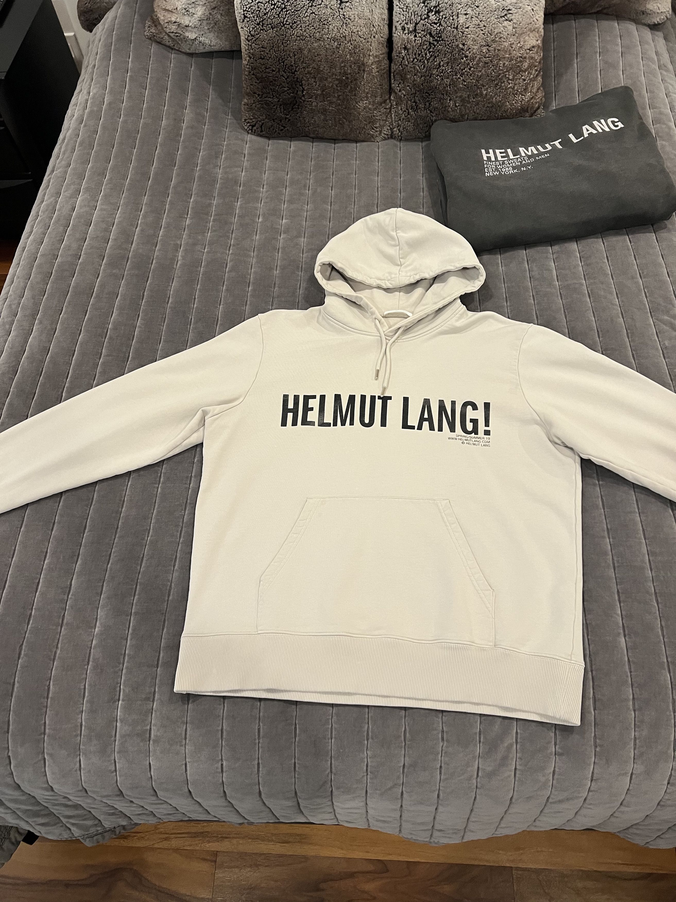 Helmut Lang Helmut Lang Front Logo Hoodie Size US XL / EU 56 / 4 - 1 Thumbnail