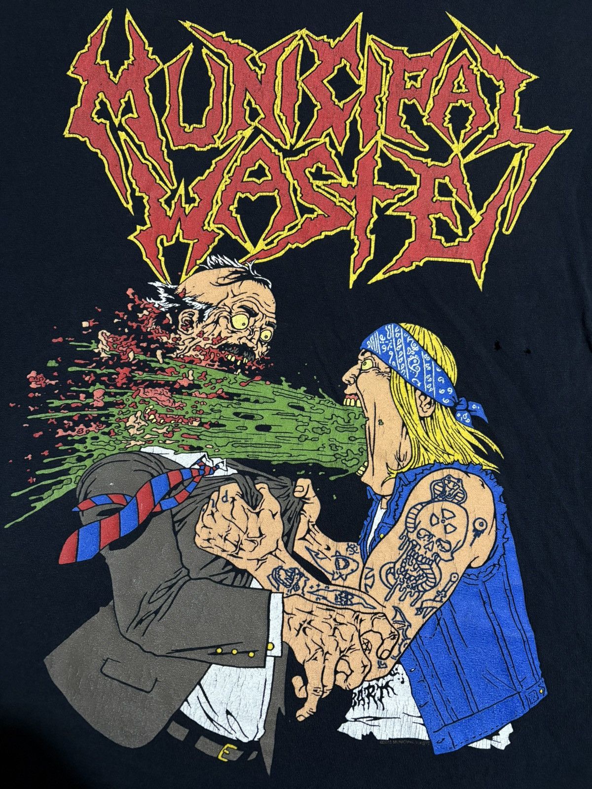 Band Tees M Municipal Waste Concert T-Shirt Black Metal band rock y2k Size US M / EU 48-50 / 2 - 5 Thumbnail