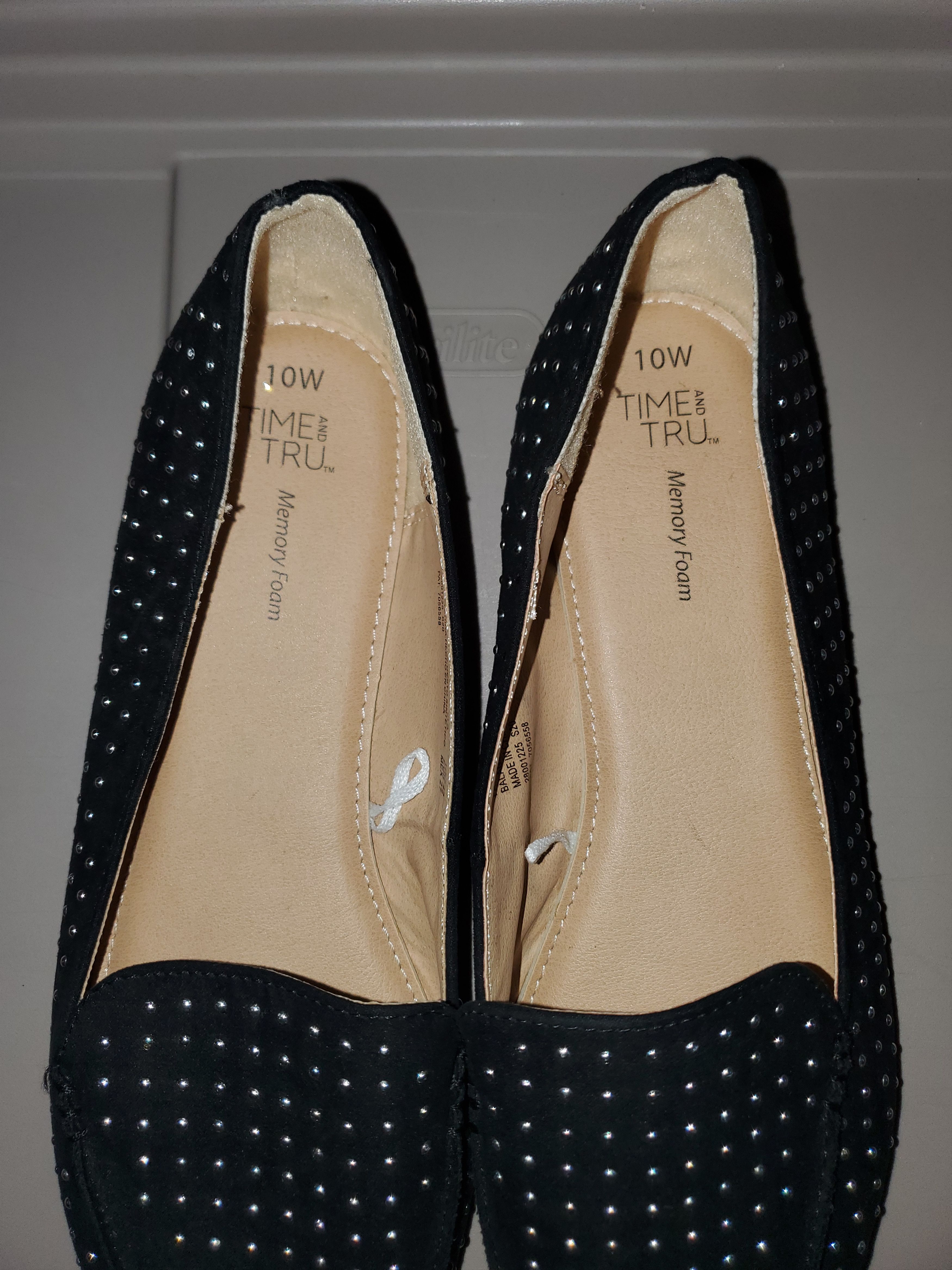 Other *NWOT* Black studded flats w/ memory foam (size 10 wide) Size US 10 / IT 40 - 3 Thumbnail