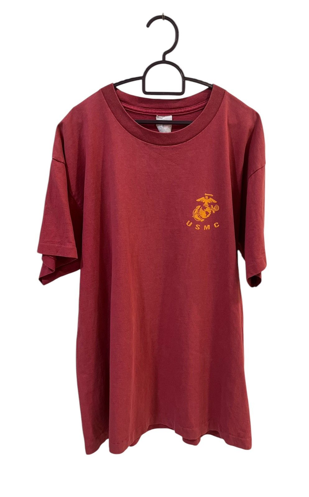 Vintage Vintage 90s Us Army USMC Tshirt Made in USA Size US L / EU 52-54 / 3 - 2 Thumbnail