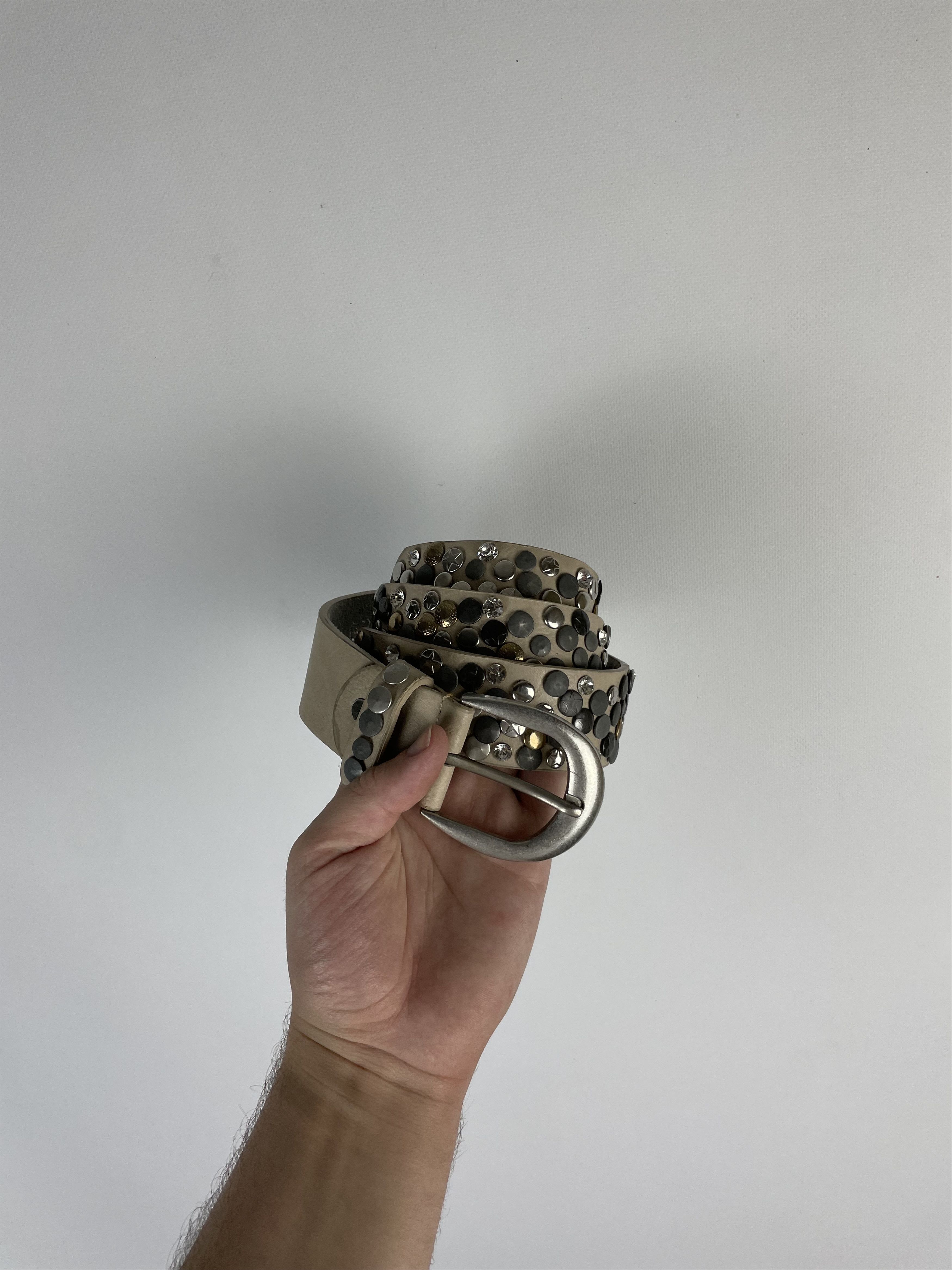 Japanese Brand × Vintage Vintage Leather belt Avant Garde Style Y2k Size ONE SIZE - 1 Thumbnail