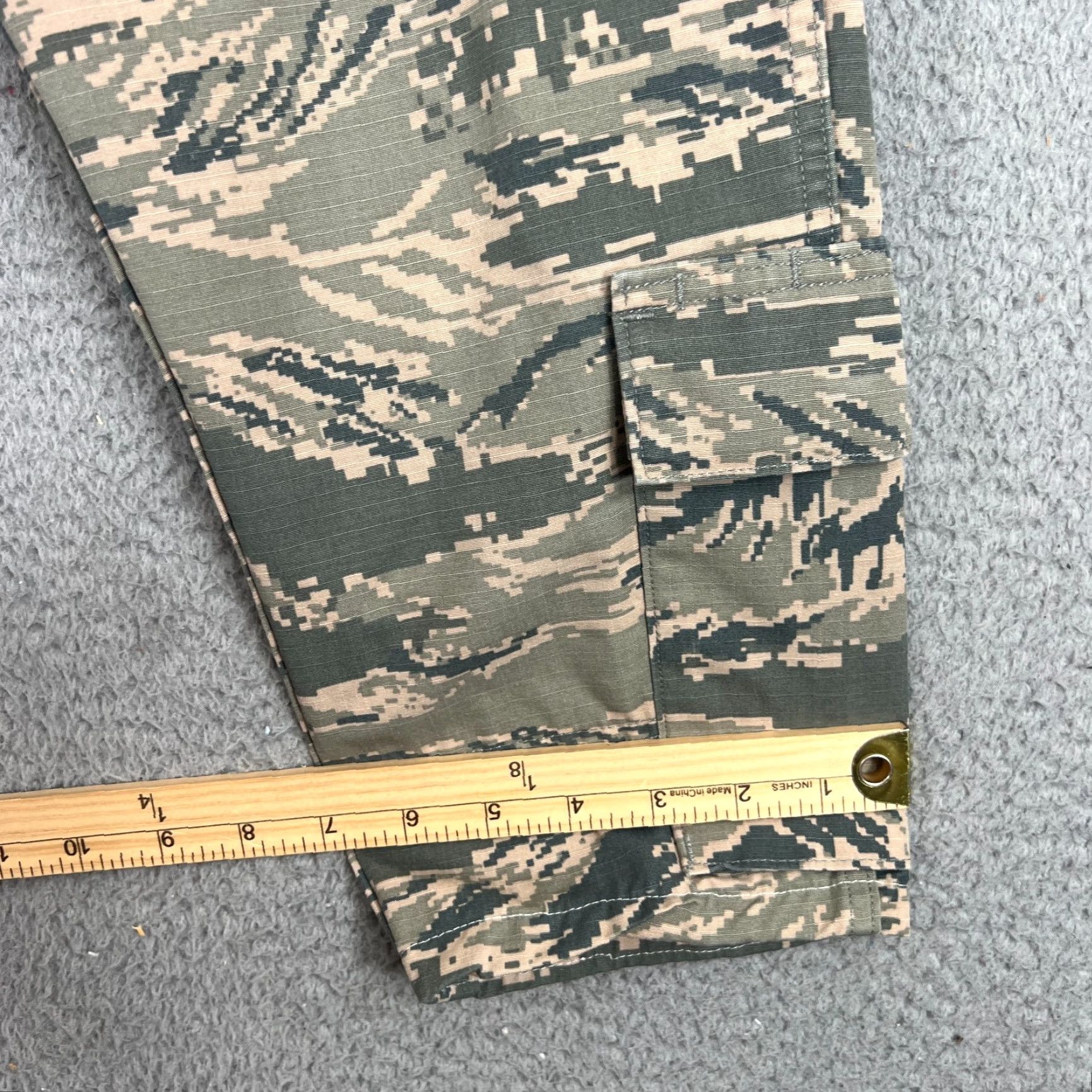 Vintage USAF Desert Digital Camo Pants 29x24 Green Tiger Stripe Cargo Jogger BDU DSCP Size US 29 - 2 Thumbnail