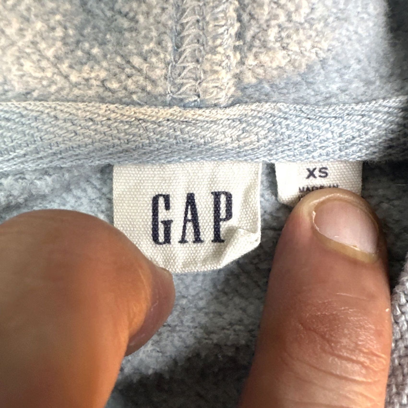 Gap VINTAGE Gap Hoodie XS Light Blue Full Zip Mens Regular Size XS Blue Hoodie Gap Mens XS Light Blue Full Zip Size US XS / EU 42 / 0 - 4 Thumbnail