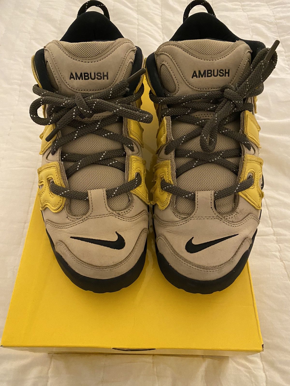 Ambush Design × Nike Nike x Ambush Air More Uptempo Low Limestone Sz13 Size US 13 / EU 46 - 3 Thumbnail