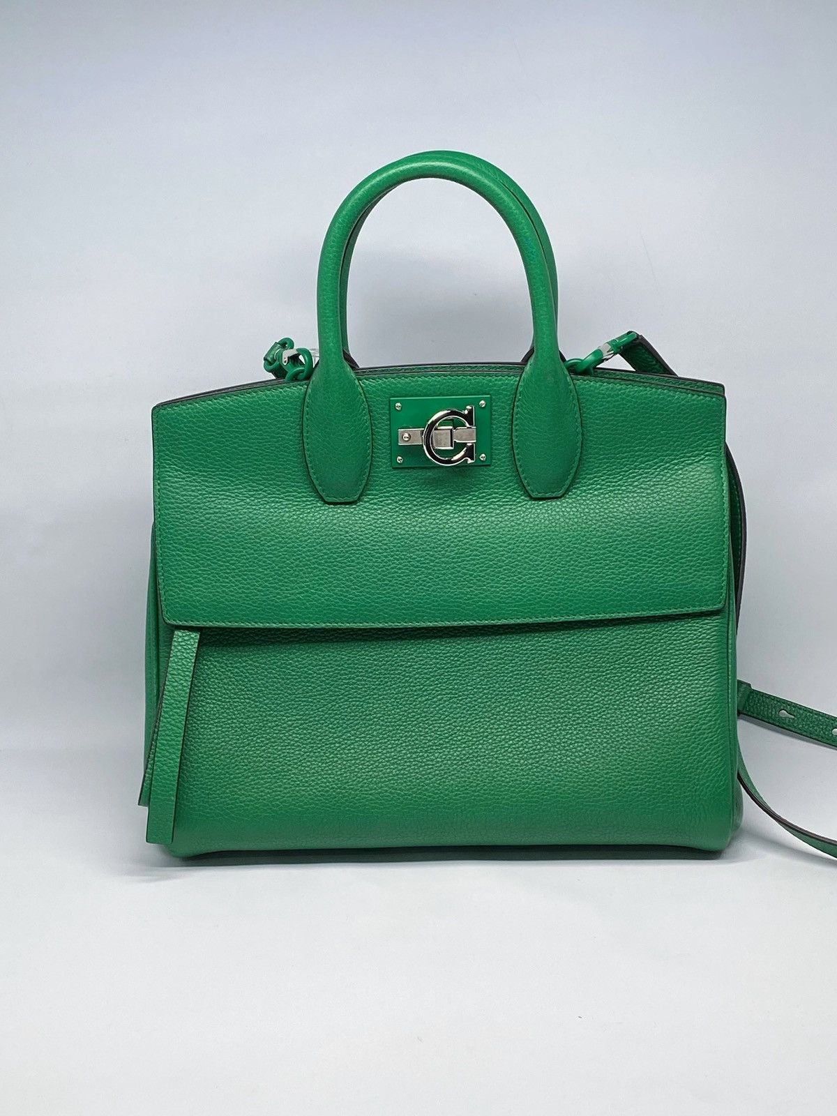 Ferragamo Studio Bag Small Leather Satchel