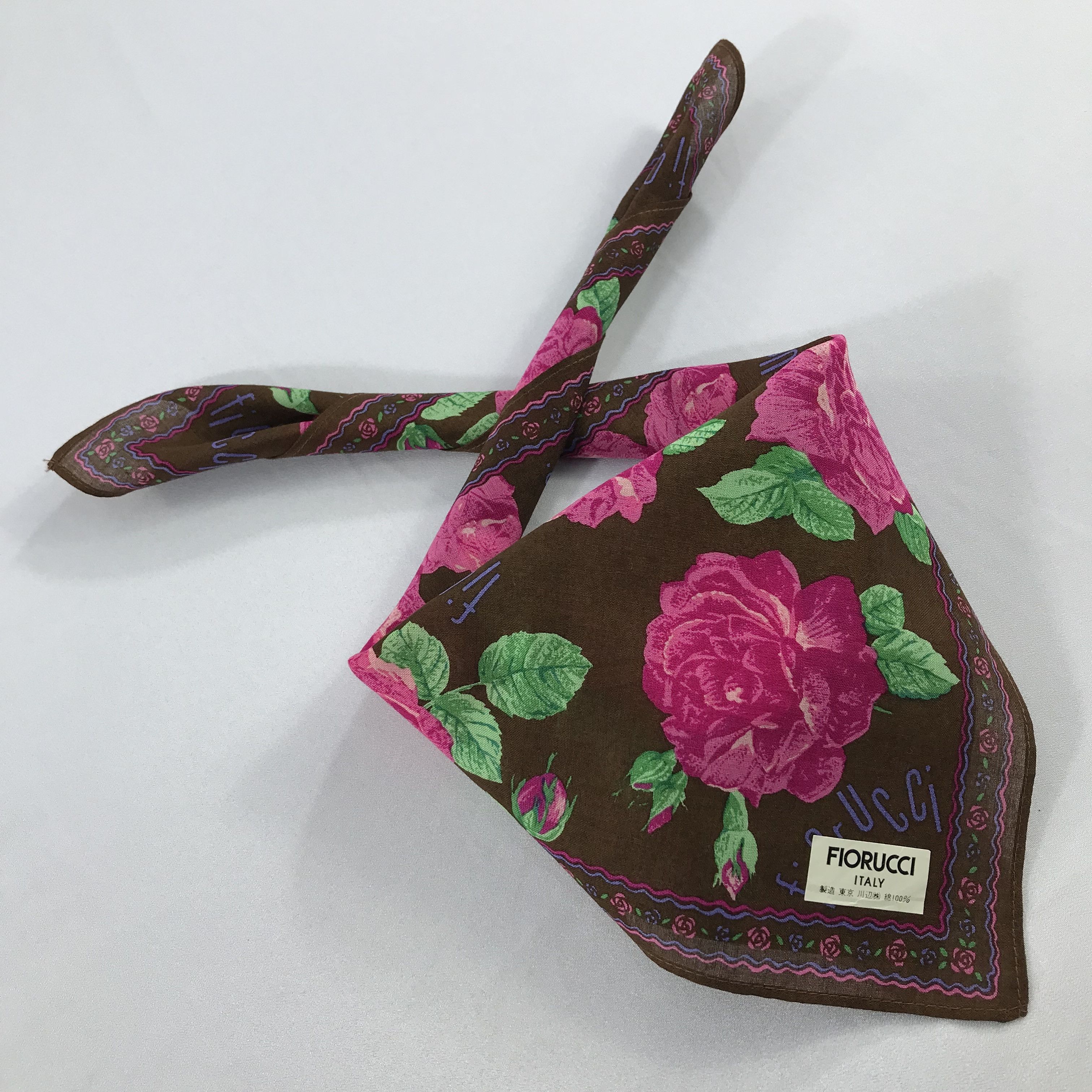 Fiorucci × Vintage Fiorucci Bandana / Handkerchief / Neckerchief - S2141 Size ONE SIZE - 4 Thumbnail