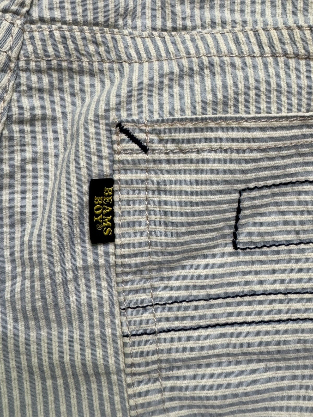 Beams Plus BEAMS BOY Pinstripe Carpenter Pants Japanese Workwear Size US 30 / EU 46 - 14 Thumbnail