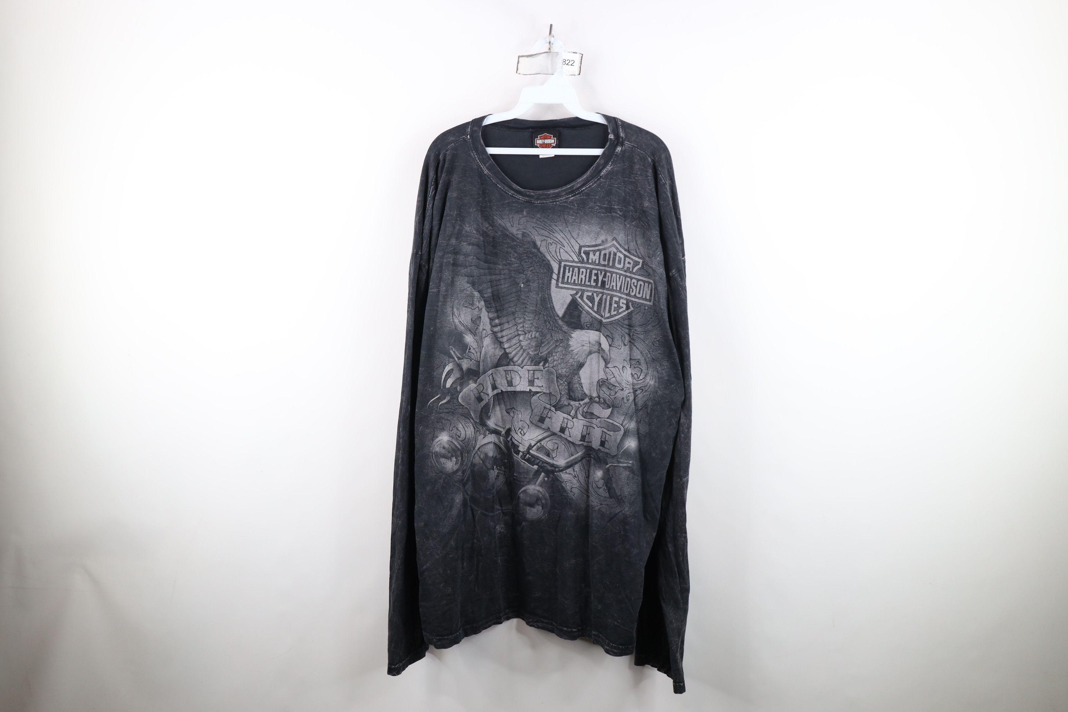 Harley Davidson Vintage Y2K Harley Davidson Wash Long Sleeve T-Shirt USA Size US XXL / EU 58 / 5 - 1 Thumbnail