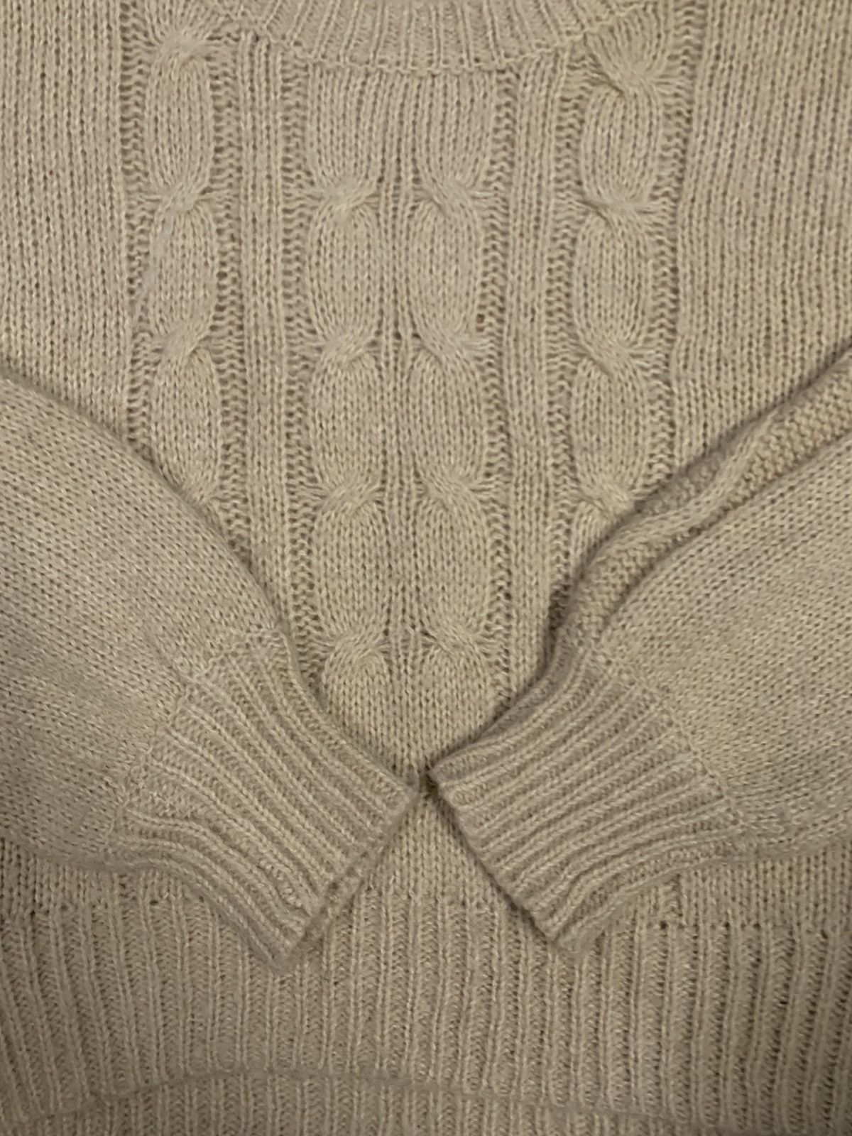 Japanese Brand Vintage Japanese Brand Oversized Cable Knitted Sweater Size ONE SIZE - 6 Thumbnail