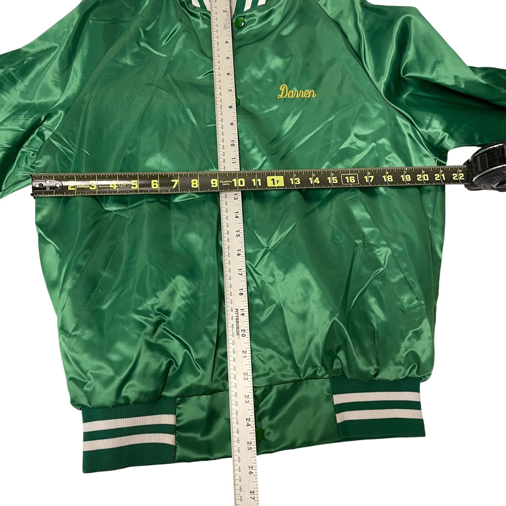 Other Vtg Westark USA SHINY Green Bomber AME 1989 SATIN Jacket Size US M / EU 48-50 / 2 - 7 Thumbnail