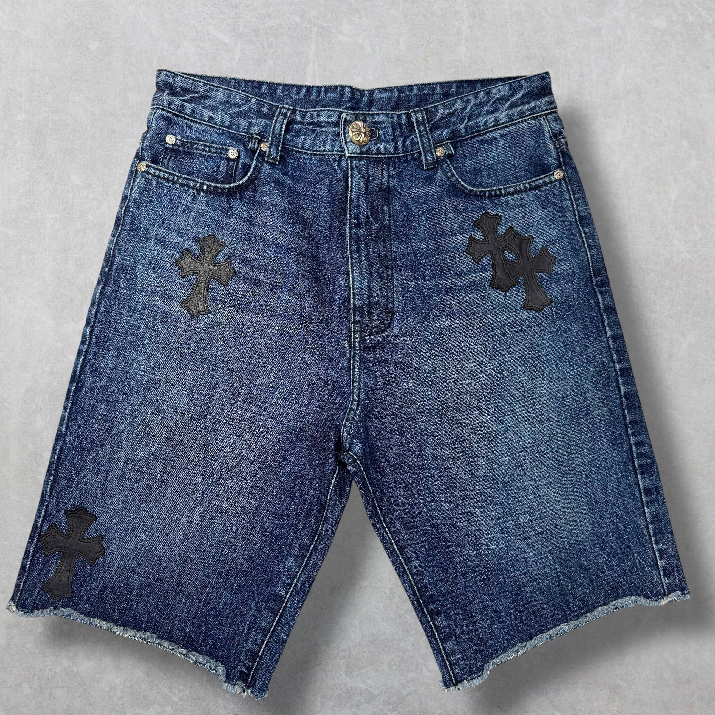 Chrome Hearts Chrome Hearts Turbo Diesel Cross Patch Shorts 28 Size US 28 / EU 44 - 1 Thumbnail
