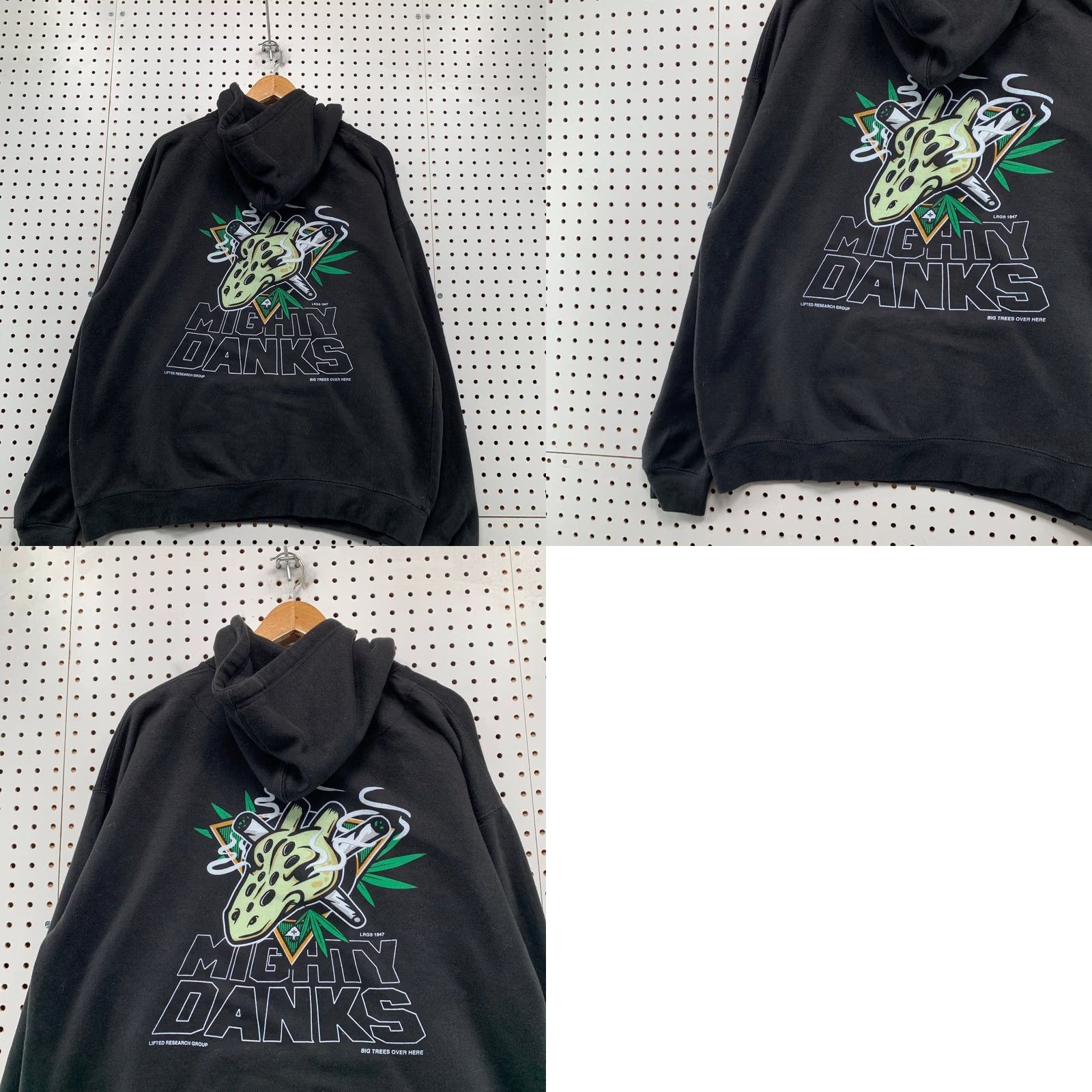 Vintage VINTAGE LRG Hoodie Sweatshirt Mens XL Mighty Dank Joint Cannabis Graphic Y2K Size US XL / EU 56 / 4 - 9 Thumbnail
