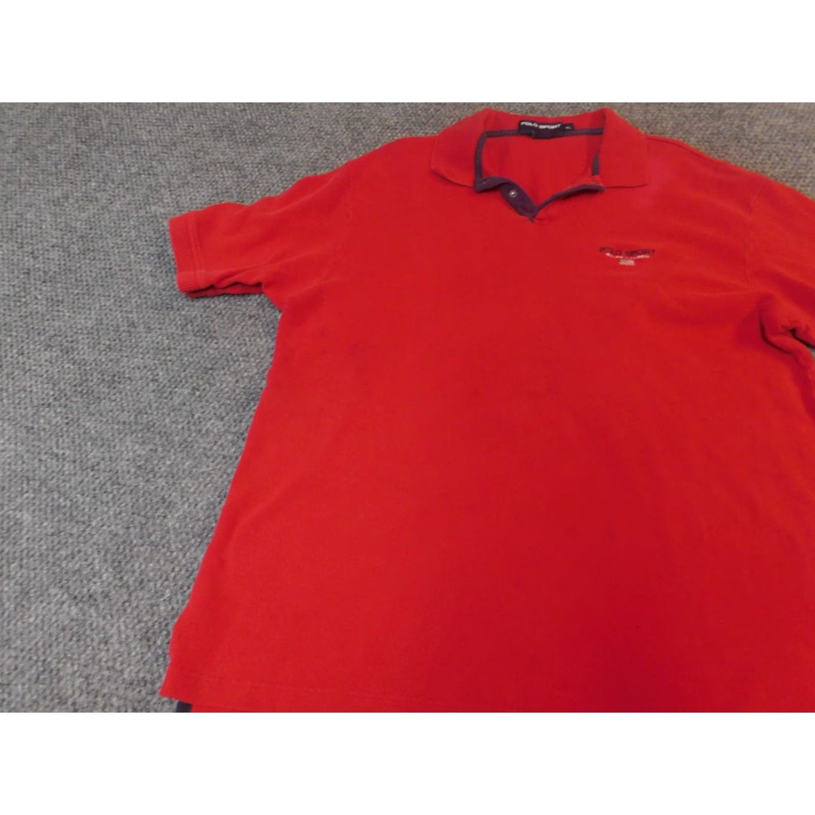 Vintage VINTAGE Polo Sport Shirt XL Mens Red Logo Knit Cotton Short Sleeve Collared 90s Y2K Golf Sports Size US XL / EU 56 / 4 - 3 Thumbnail