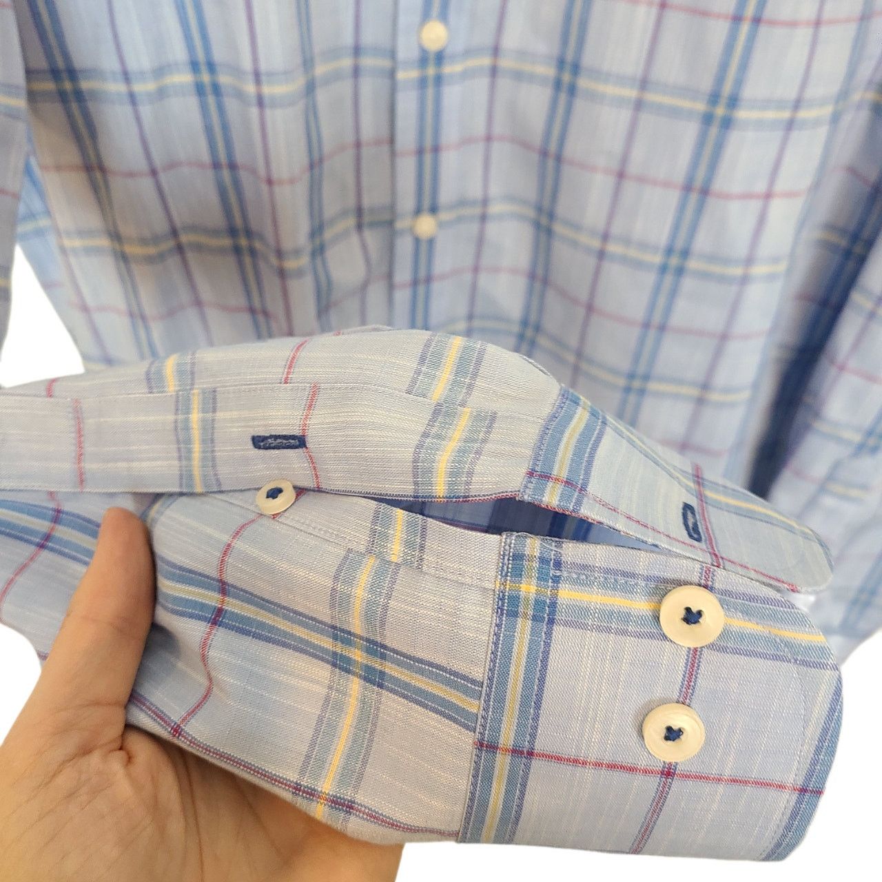 UNTUCKit UNTUCKit Mens Plaid Slim Fit Dress Shirt Size L Career Work Size US L / EU 52-54 / 3 - 7 Thumbnail