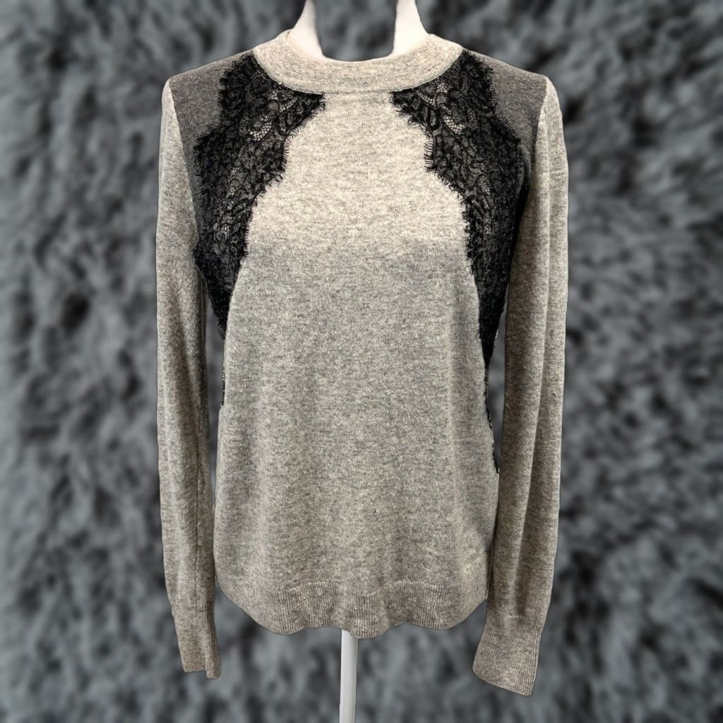 J.Crew J. Crew Wool Blend Sweater Women's Small Gray Crew Neck Pullover Fall Winter Size S / US 4 / IT 40 - 1 Thumbnail