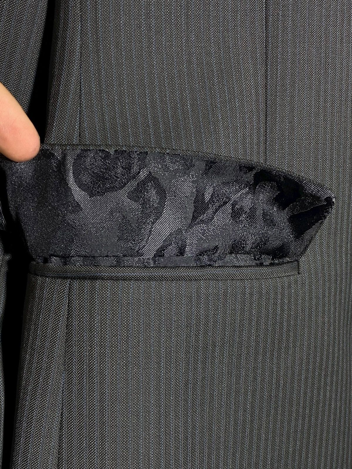 Versace Versace Collection Pinstripe Wool Blend Men’s Premium Suit Size 50R - 6 Thumbnail
