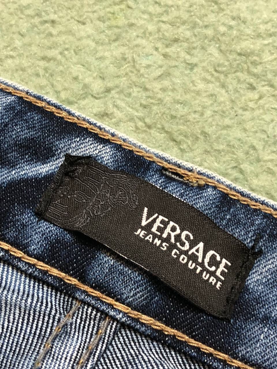 Versace Vintage luxury jeans Versace Y2K denim pants print Size US 34 / EU 50 - 2 Thumbnail