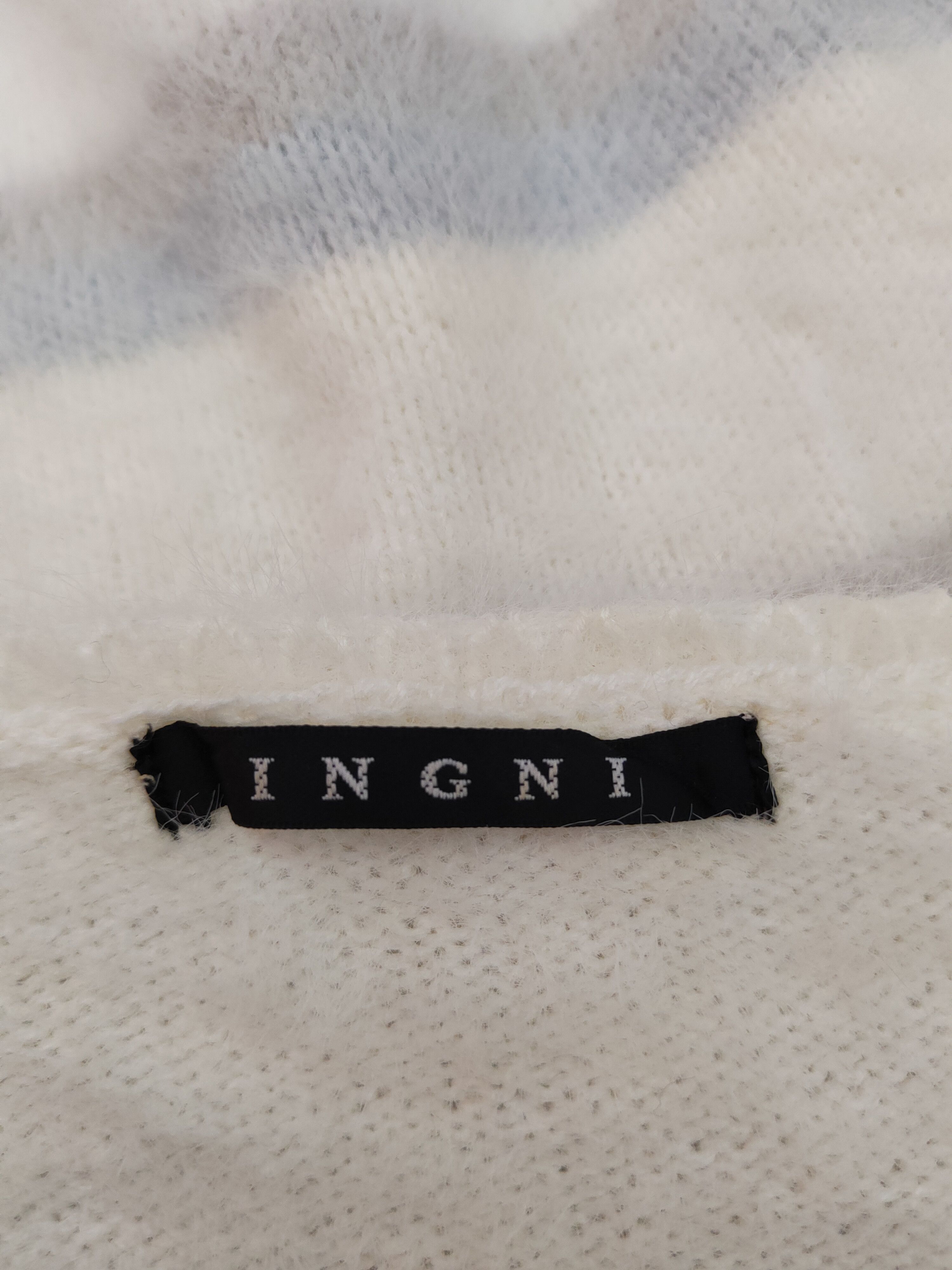 Japanese Brand × Vintage Ingni Cream Shag Shaggy Fur Mohair Knitwear #S1910 Size M / US 6-8 / IT 42-44 - 12 Thumbnail
