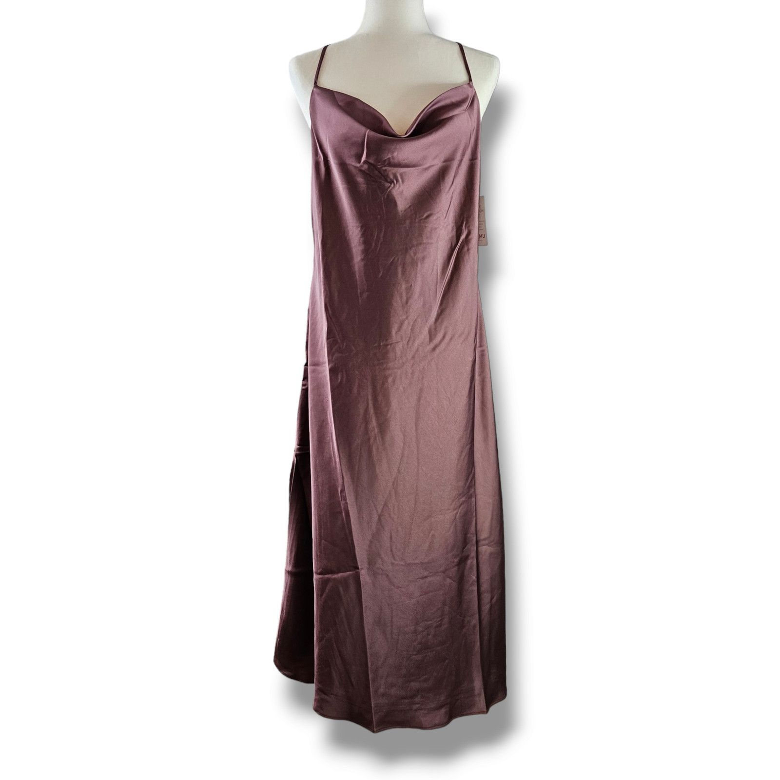 Show Me Your MuMu NWT Show Me Your MuMu Verona Sz. XL Dusty Plum Luxe Satin Size XL / US 12-14 / IT 48-50 - 3 Thumbnail