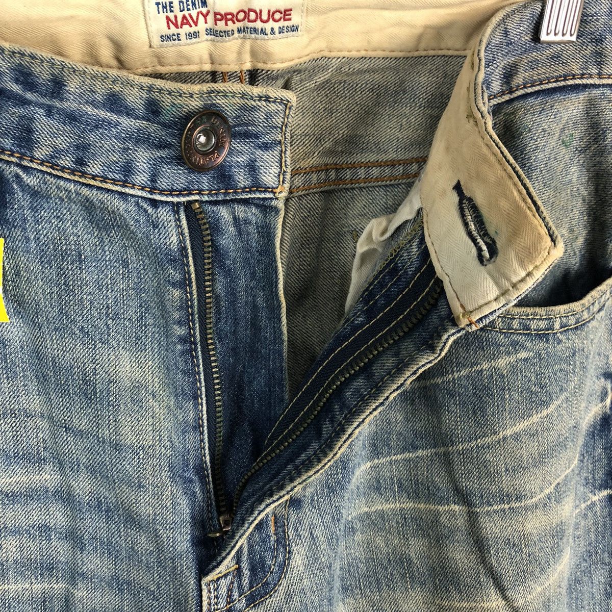 Japanese Brand DLL Navy Blue faded vintage Denim Pants #C206 Size US 32 / EU 48 - 12 Thumbnail