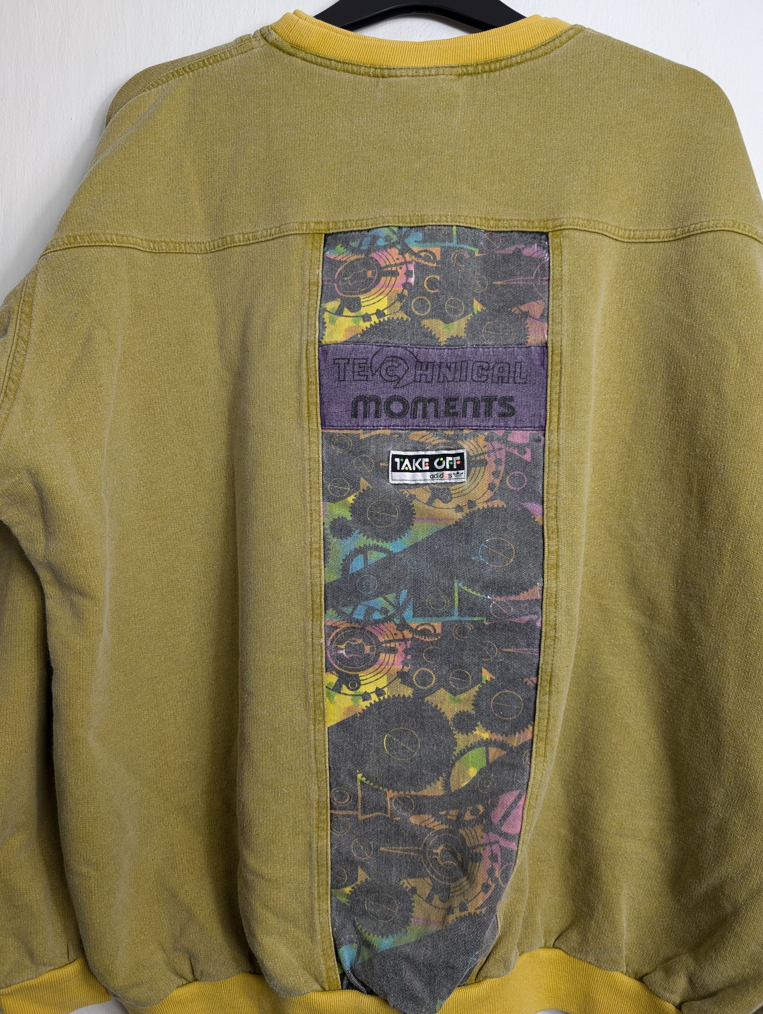 Adidas Vintage 90s Adidas Take Off Boxy Baggy Wash Sweatshirt Rare Size US XL / EU 56 / 4 - 6 Thumbnail