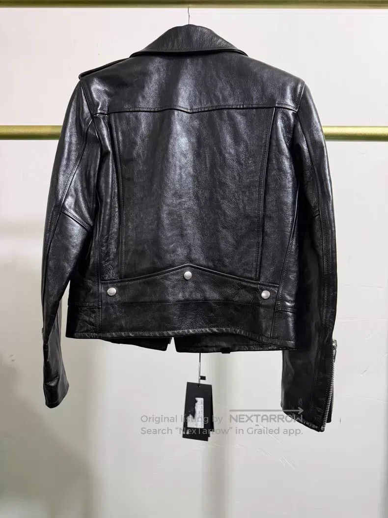 Saint Laurent Paris Saint Laurent Paris Black Leather Moto Jacket i Size XS / US 0-2 / IT 36-38 - 6 Thumbnail