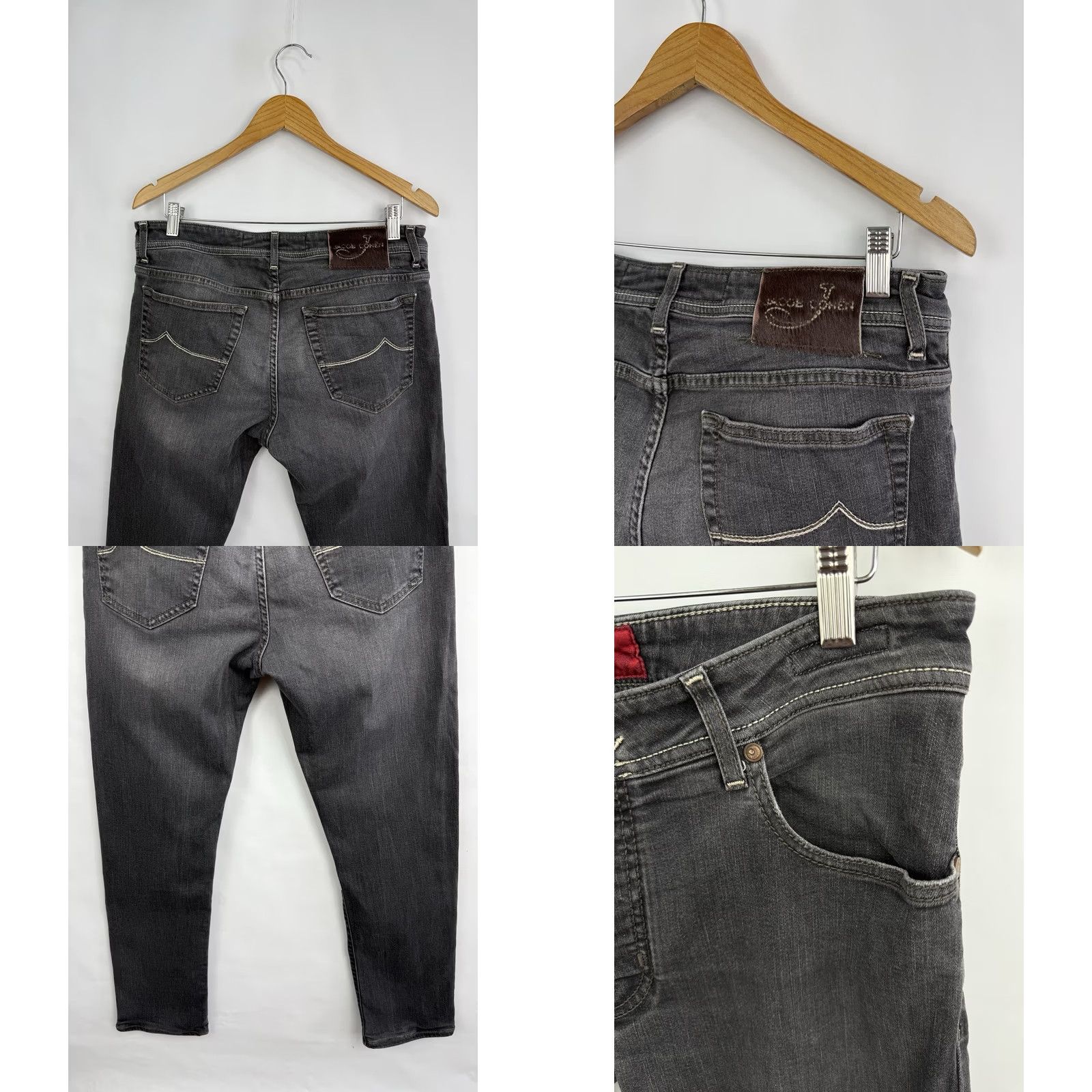 Jacob Cohen Jacob Cohen Luxury Denim Tailored Jeans 688 Made in Italy Size 35 Black Mens Size US 35 - 10 Thumbnail