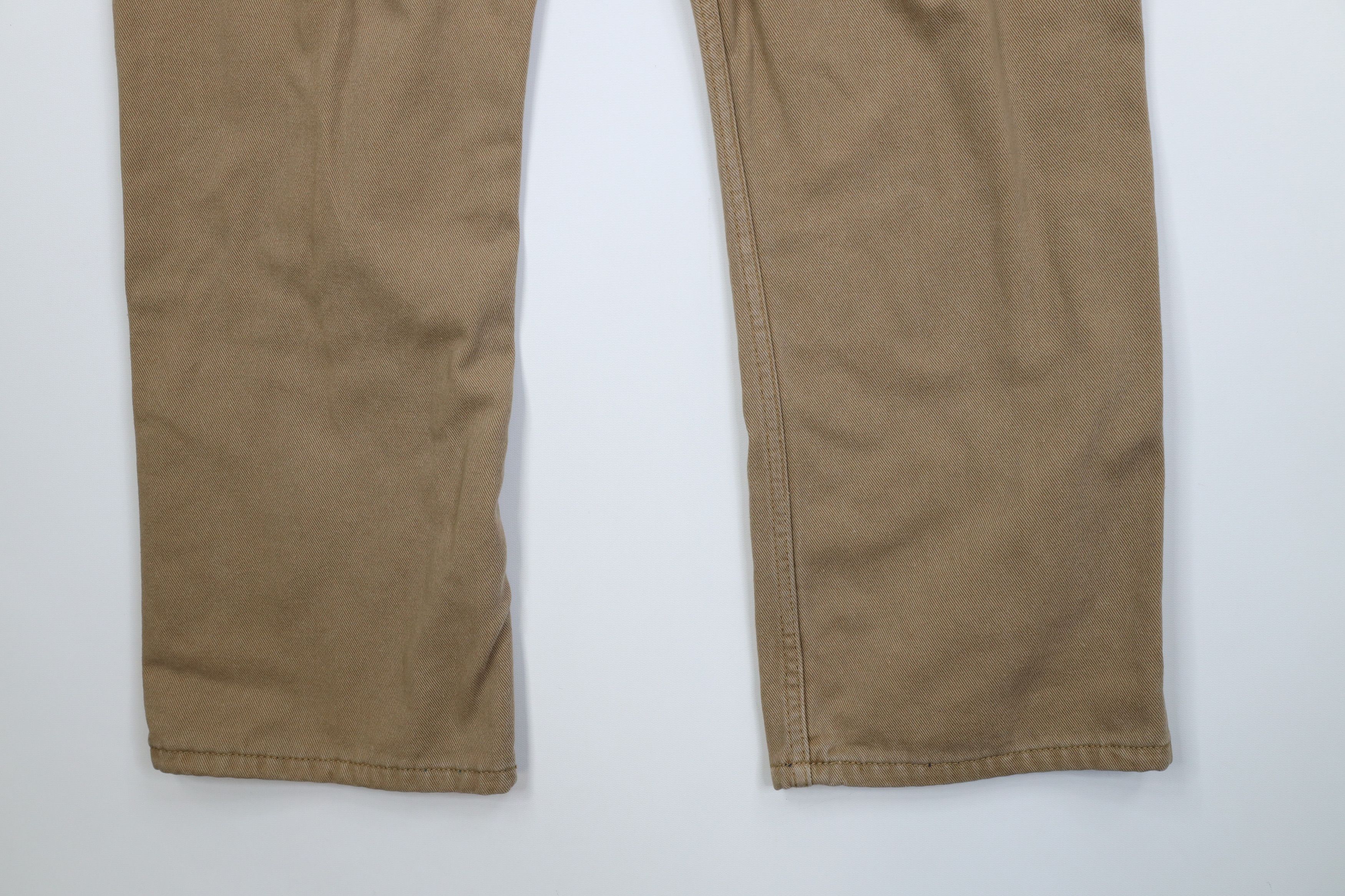 Vintage Vintage Streetwear Heavy Flannel Lined Wide Leg Jeans Beige Size US 38 / EU 54 - 11 Thumbnail