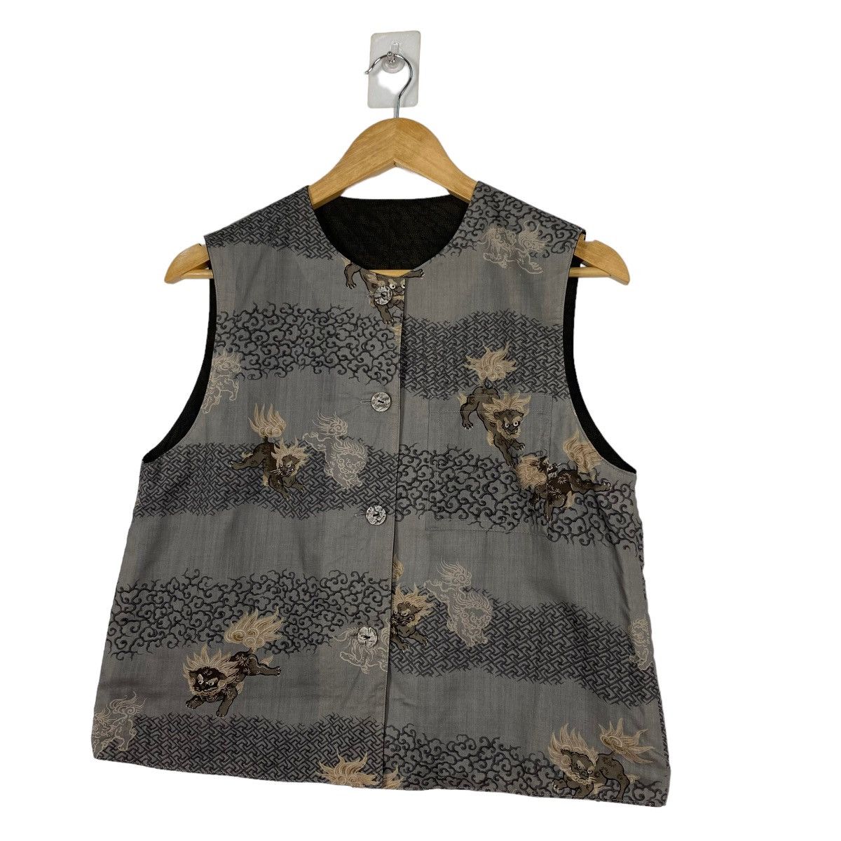 Japanese Brand Japanese Dragon Allover Printed Vest Size US M / EU 48-50 / 2 - 3 Thumbnail