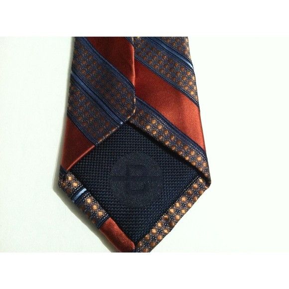 Other BROLETTO MENS NEW BLOOD ORANGE 100%SILK TIE WIDTH: 2 7/8" Size ONE SIZE - 5 Thumbnail
