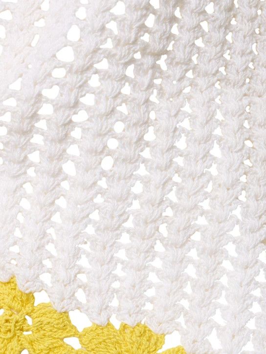 HARAGO o1lsvrm0425 Crochet Cotton S/S Shirt in White Size US L / EU 52-54 / 3 - 5 Thumbnail