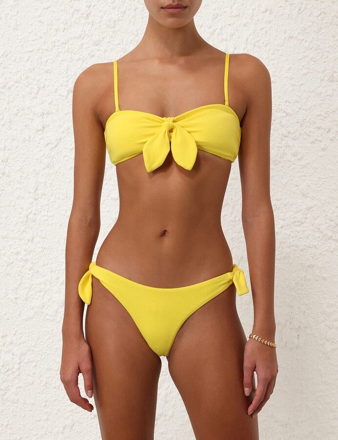 Zimmermann oc11z0525 Size : S / Terry Tie Bikini Set in Yellow Size ONE SIZE - 2 Thumbnail