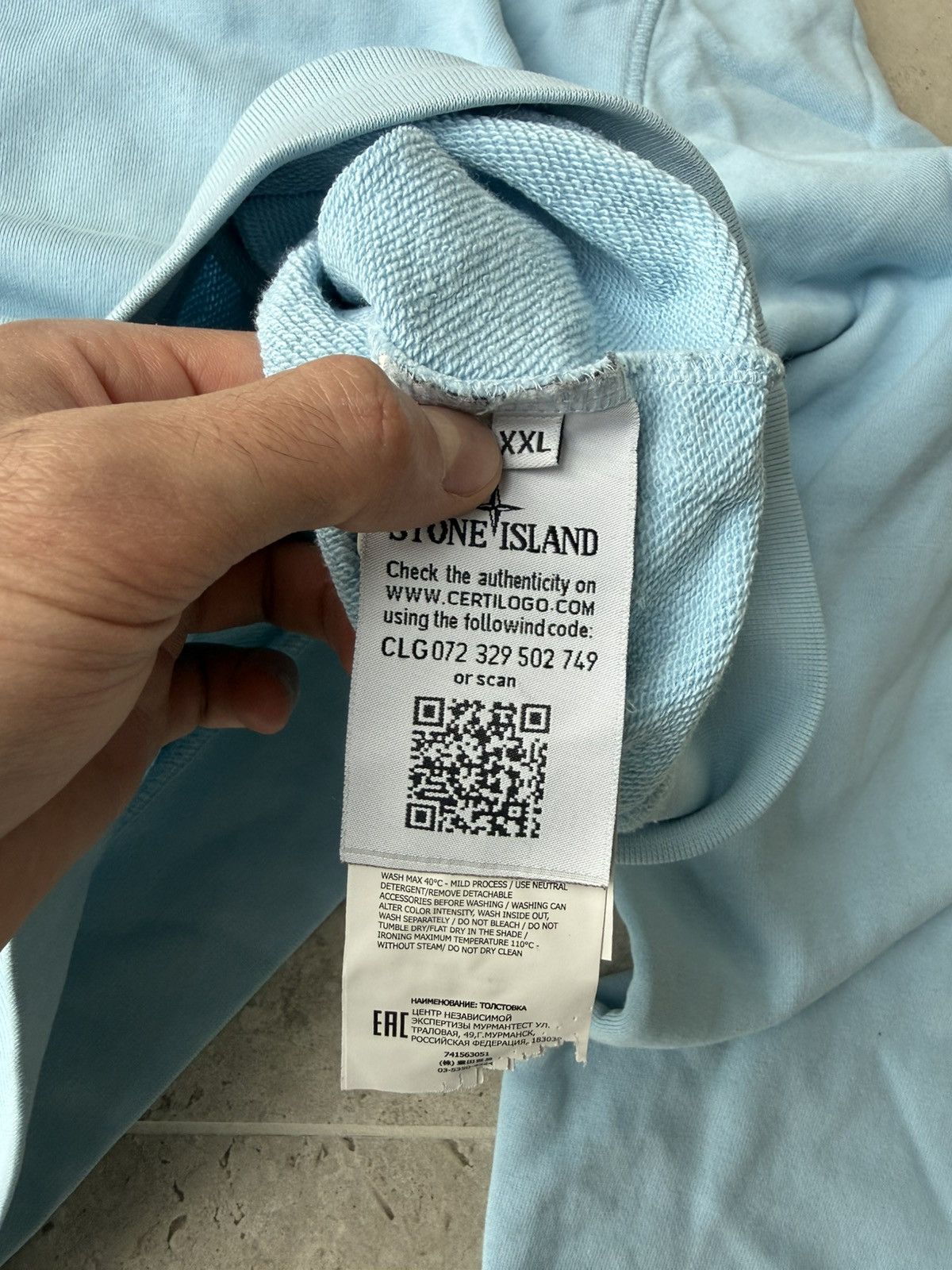 Stone Island Stone Island Blue Sweater Size US XL / EU 56 / 4 - 5 Thumbnail