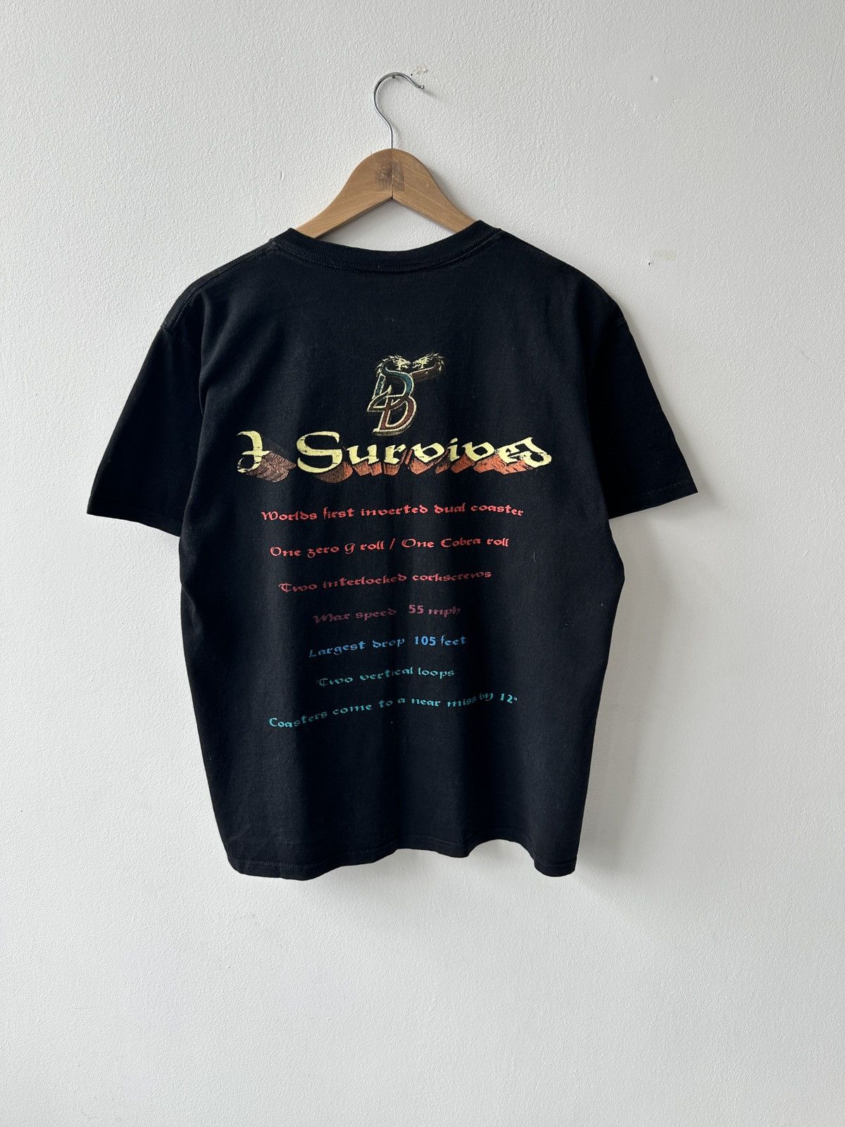 Universal Studios × Vintage Vintage Universal Studios Dueling Dragons Coaster Shirt Size US M / EU 48-50 / 2 - 6 Thumbnail