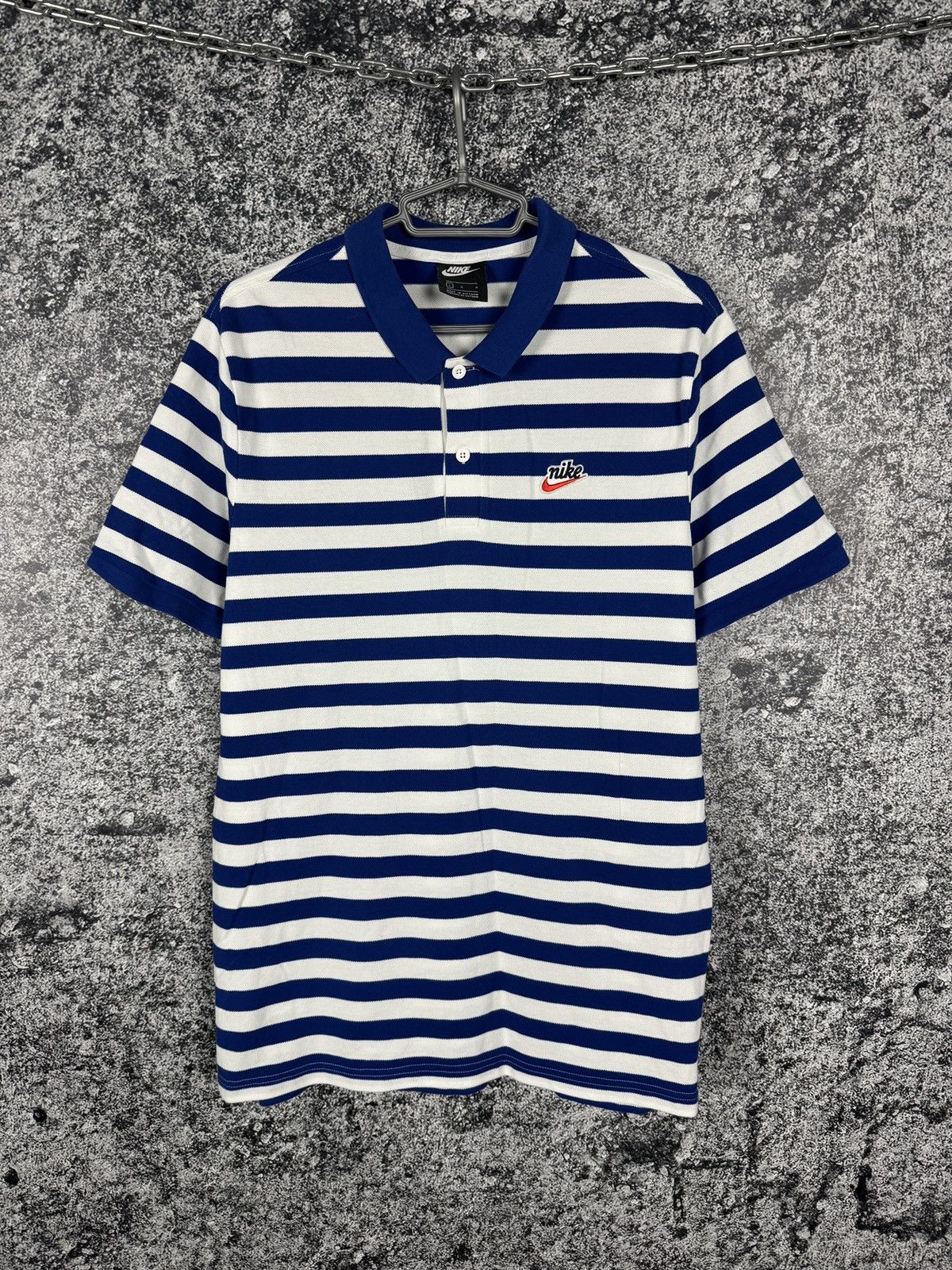 Nike Men’s Nike Sportswear Striped Short Sleeve Polo Shirt Size L Size US L / EU 52-54 / 3 - 1 Thumbnail