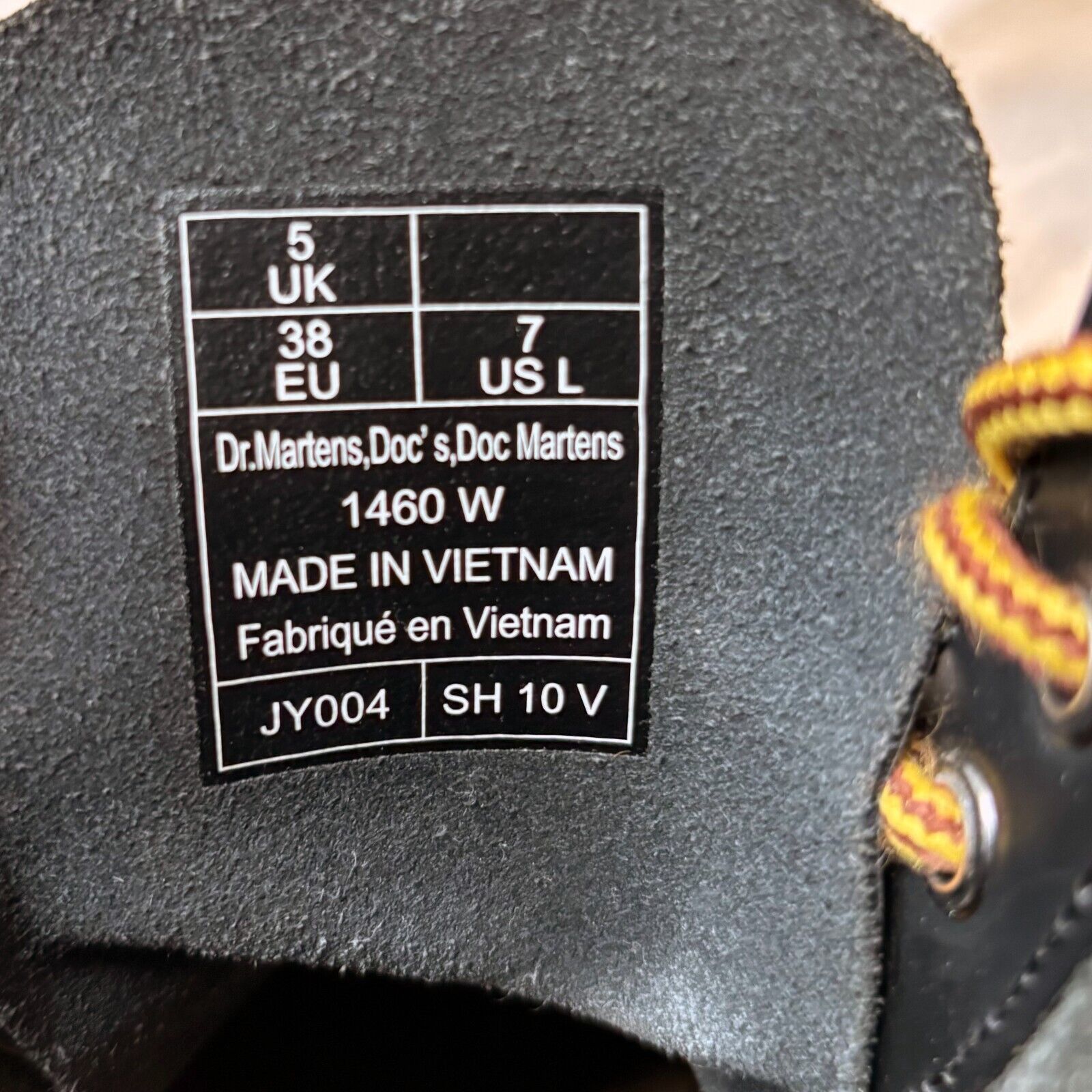 Dr. Martens Dr. Martens Black Leather Combat Boots Style 1460 W Size 7 Size US 7 / IT 37 - 10 Thumbnail