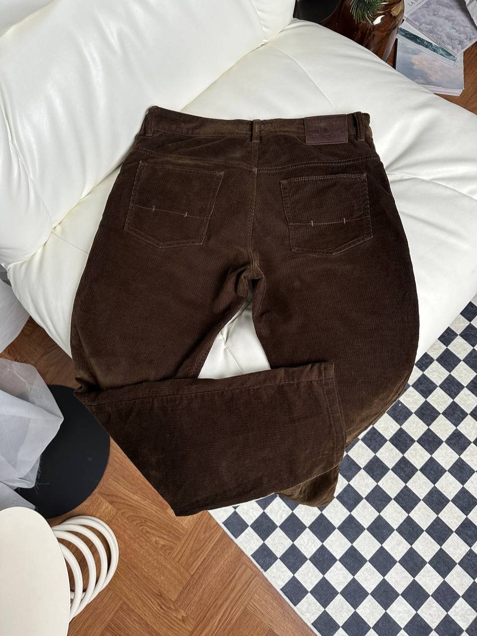 Polo Ralph Lauren × Ralph Lauren × Vintage Polo Rarlph lauren velvet pants slim brown Size US 34 / EU 50 - 1 Thumbnail