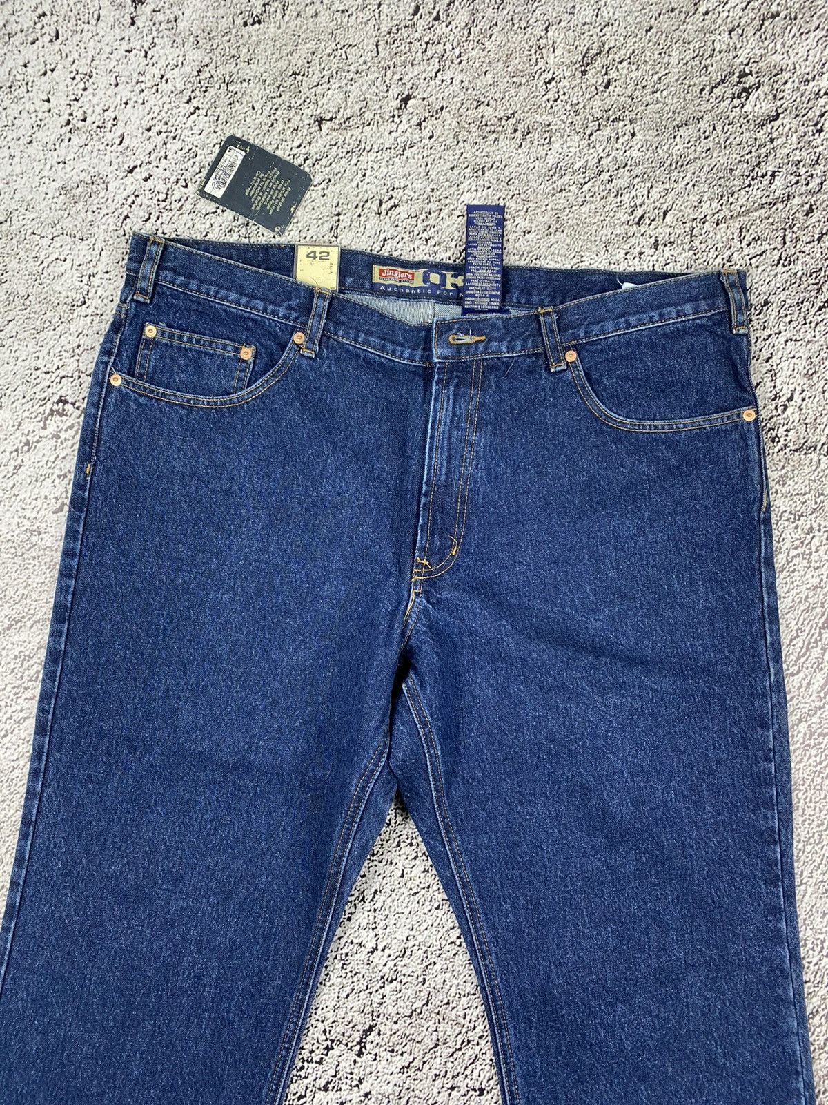 Vintage Vintage Y2K faded wide blue jeans big size streetwear 42 Size US 42 / EU 58 - 2 Thumbnail