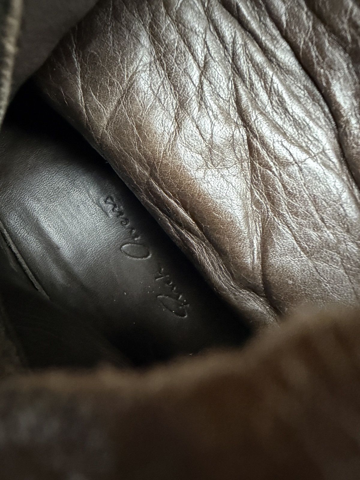 Rick Owens Dust AW12 crinkled leather creeper boot Size US 8.5 / EU 41-42 - 11 Thumbnail