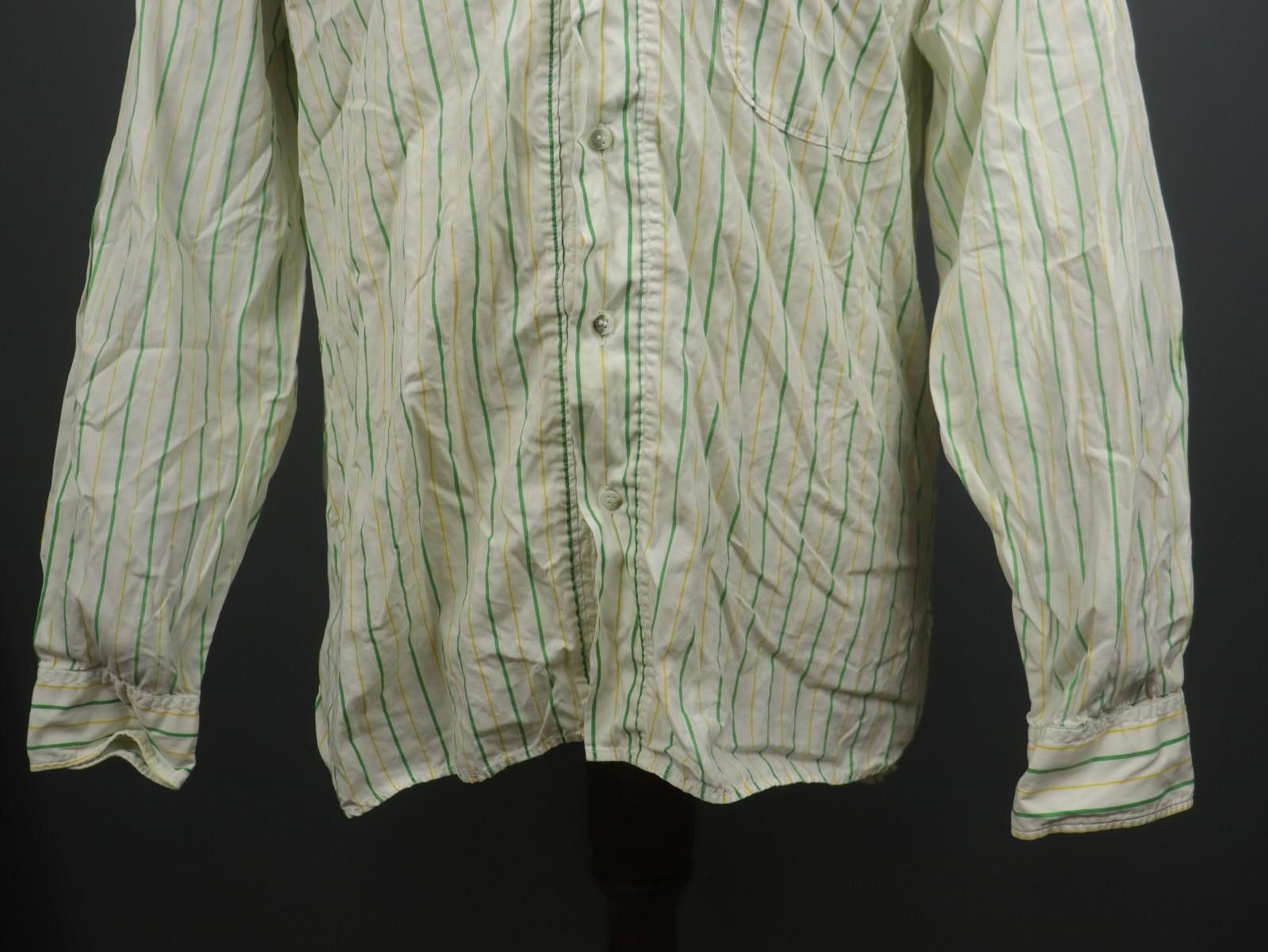 Boneville BONEVILLE Multi Striped Collared Pocket Up Shirt Size 4 Size US M / EU 48-50 / 2 - 3 Thumbnail