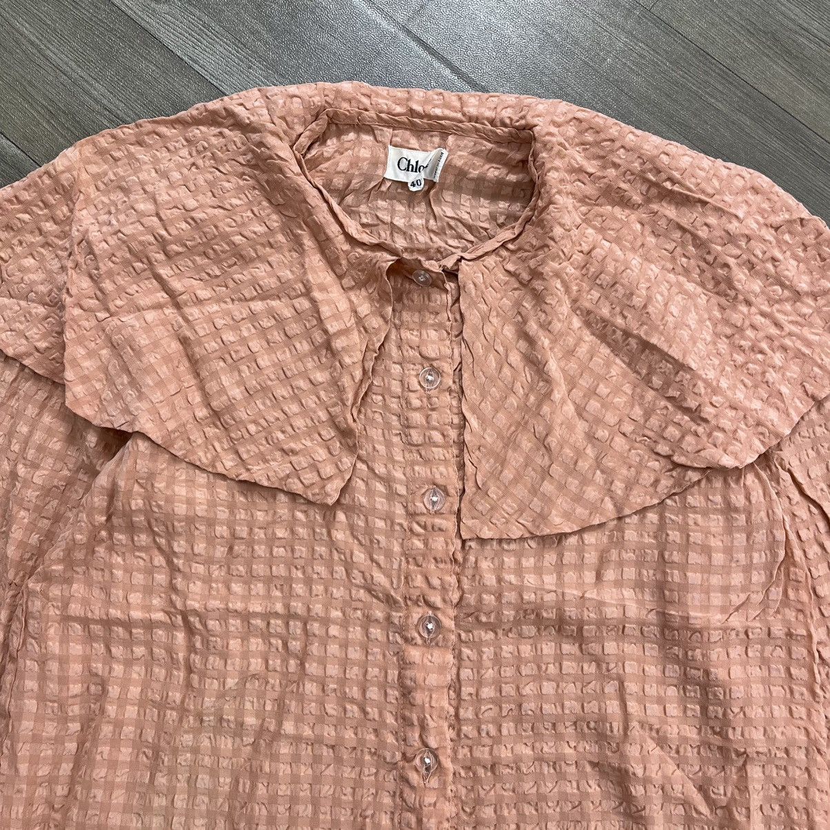 Chloe 1990s Vintage Chloe Japanese Designer Blouse Top Size S / US 4 / IT 40 - 6 Thumbnail