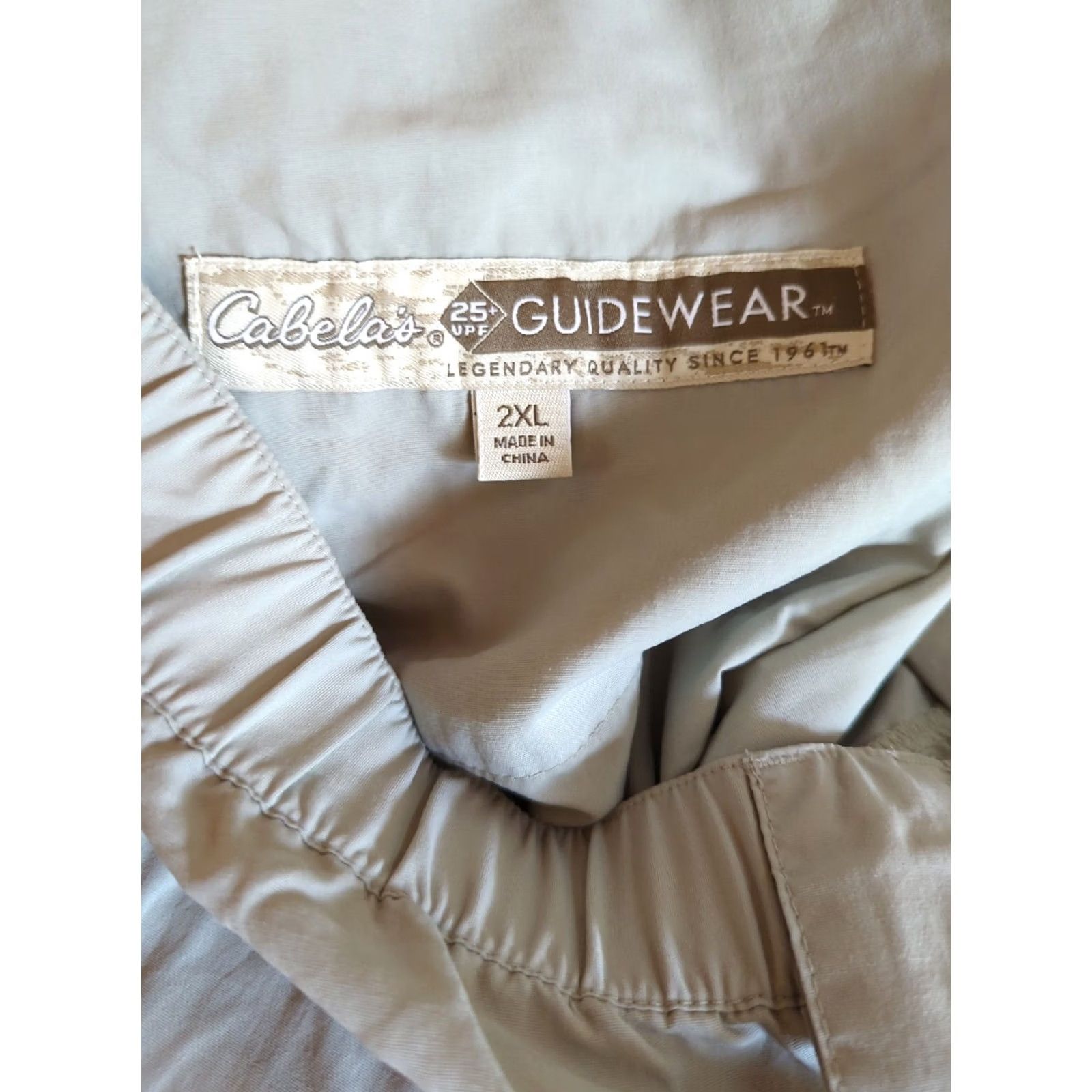 Vintage Cabelas Mens 2XL Reg Beige Convertible Cargo nylon Pants/Shorts Size US 42 / EU 58 - 7 Thumbnail
